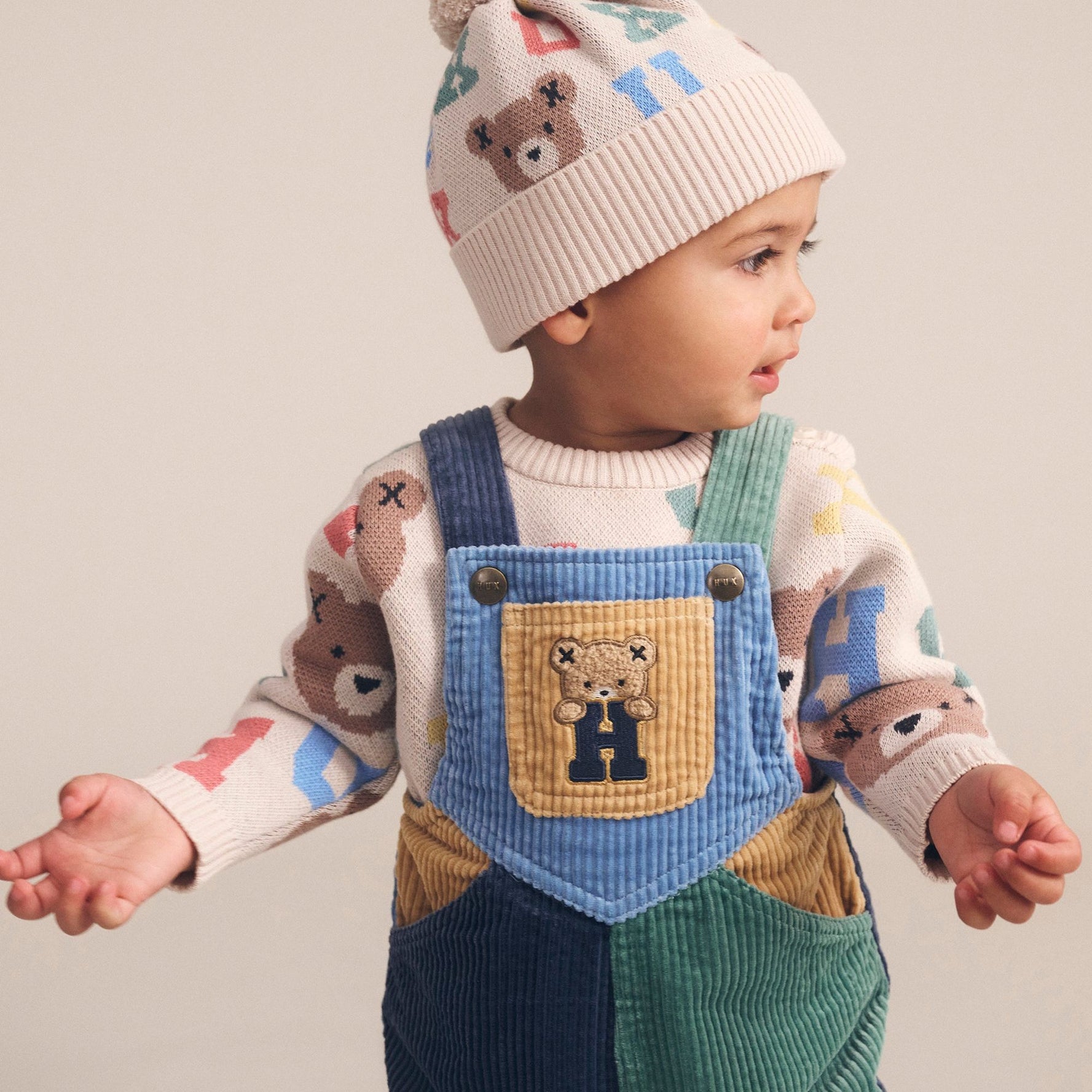 MIDNIGHT COLOUR BLOCK OVERALLS
