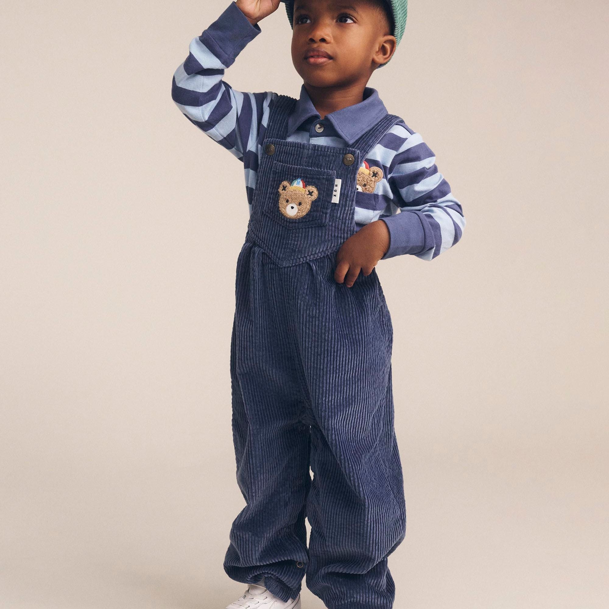 MIDNIGHT CORD OVERALLS