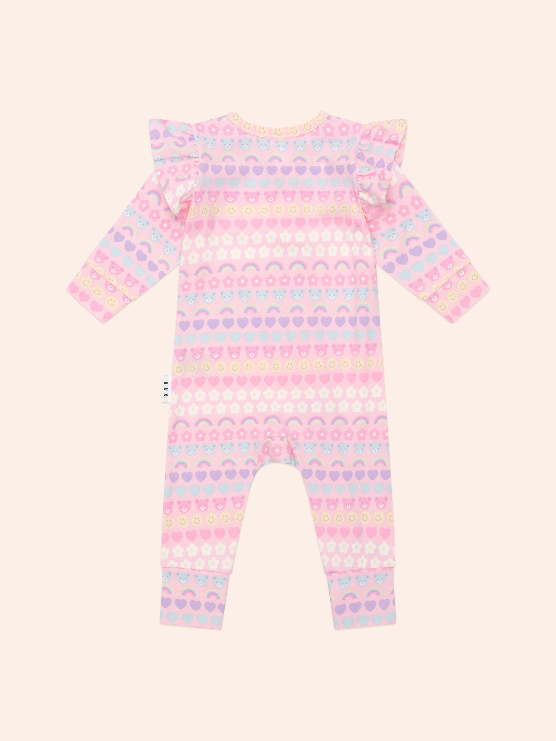 EMOJI RAINBOW FRILL ROMPER