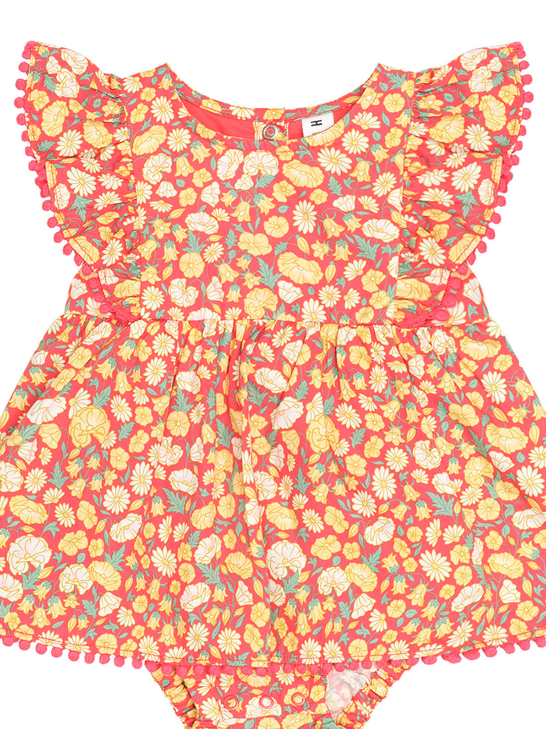 Nautical Floral Dress With Bloomer