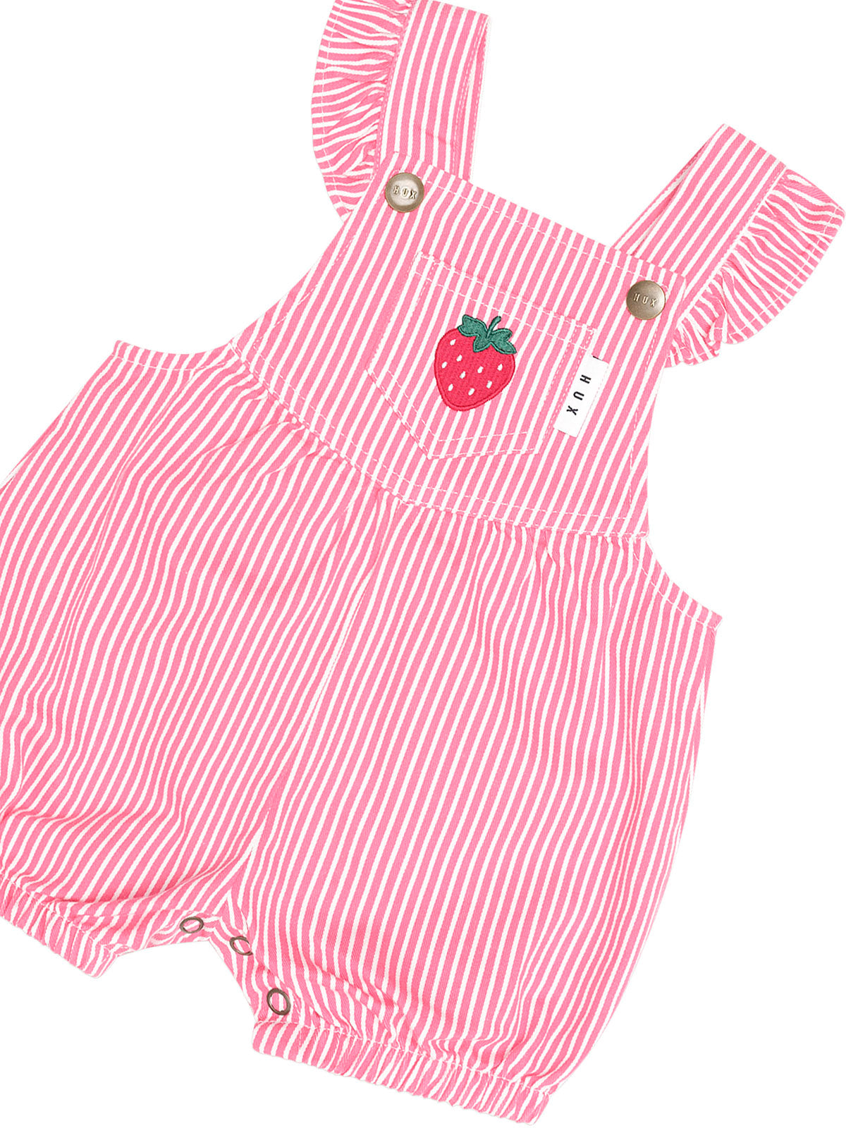 Strawberry Embroided Stripe Playsuit