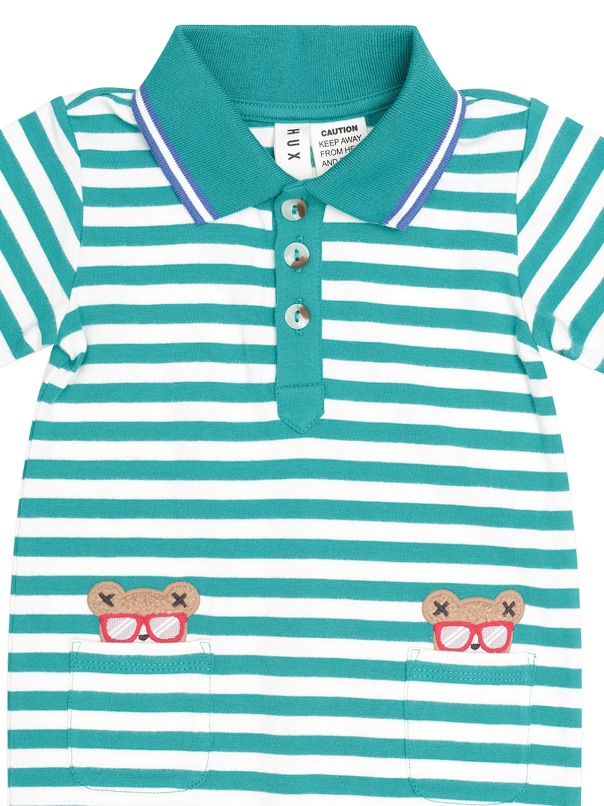 Green Stripe Vacay Hux Romper - image 3