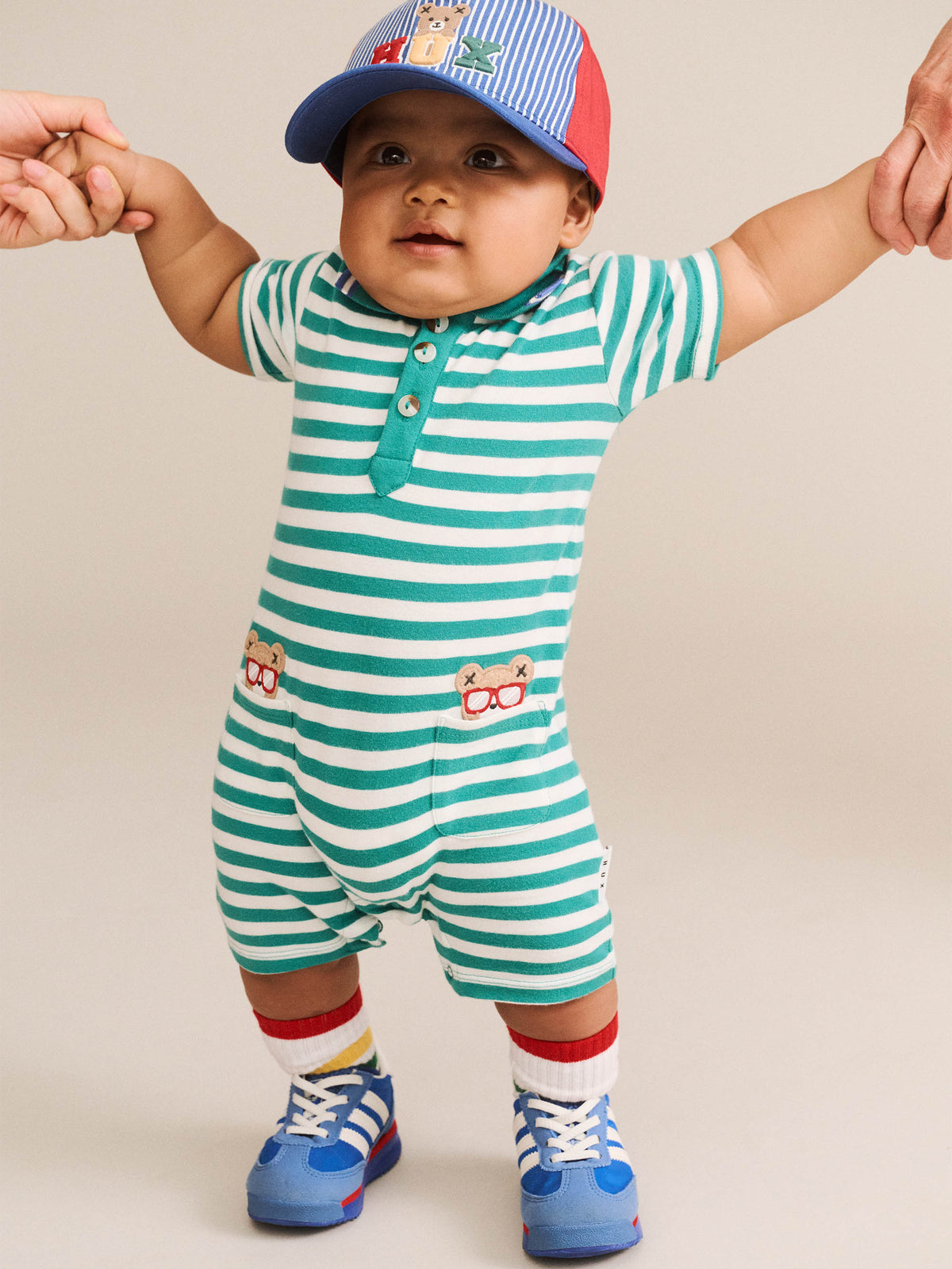 Green Stripe Vacay Hux Romper - image 7