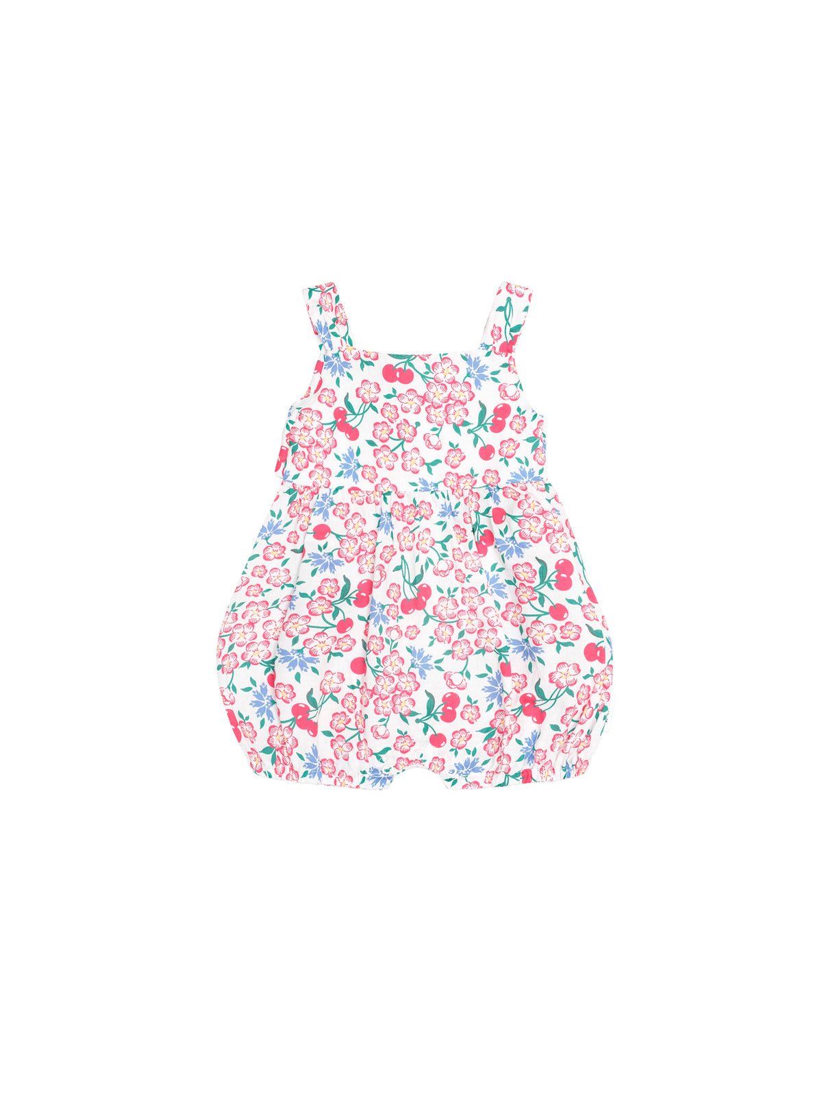 Tropical Floral Tie Romper