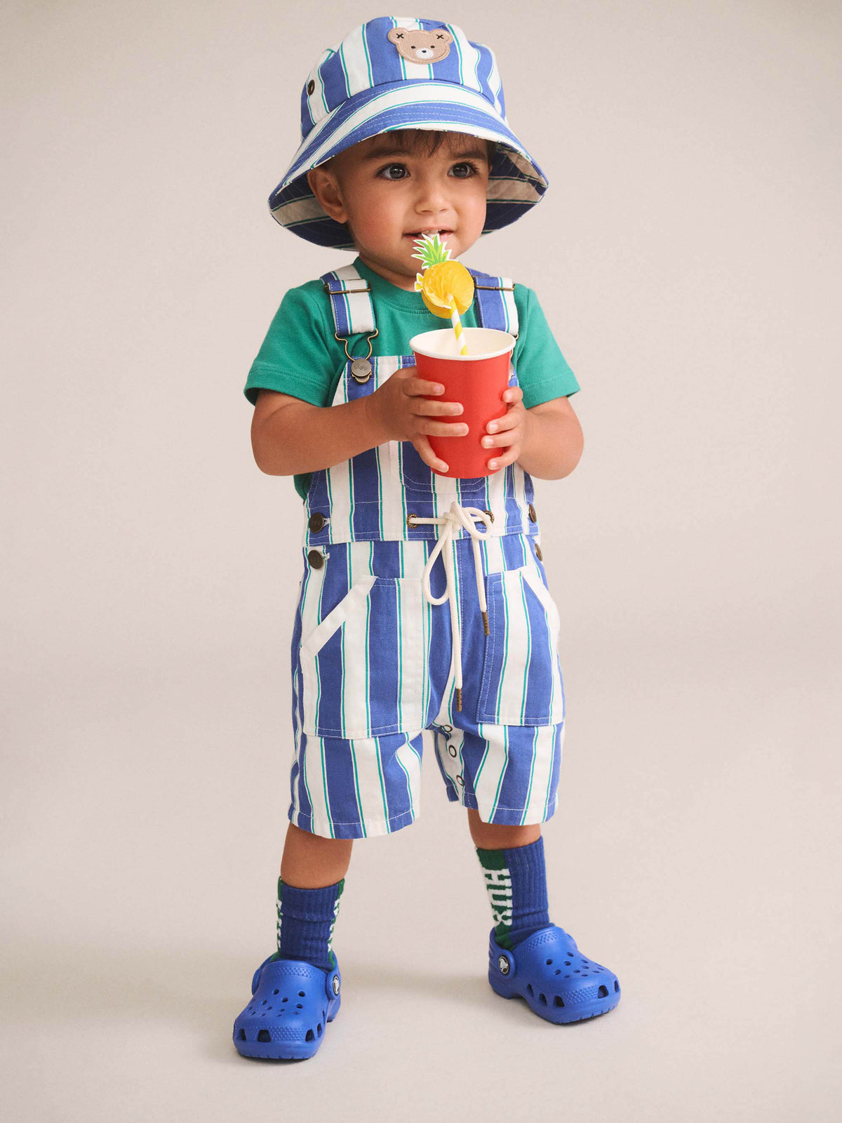 Tropical Stripe Shortall - image 5
