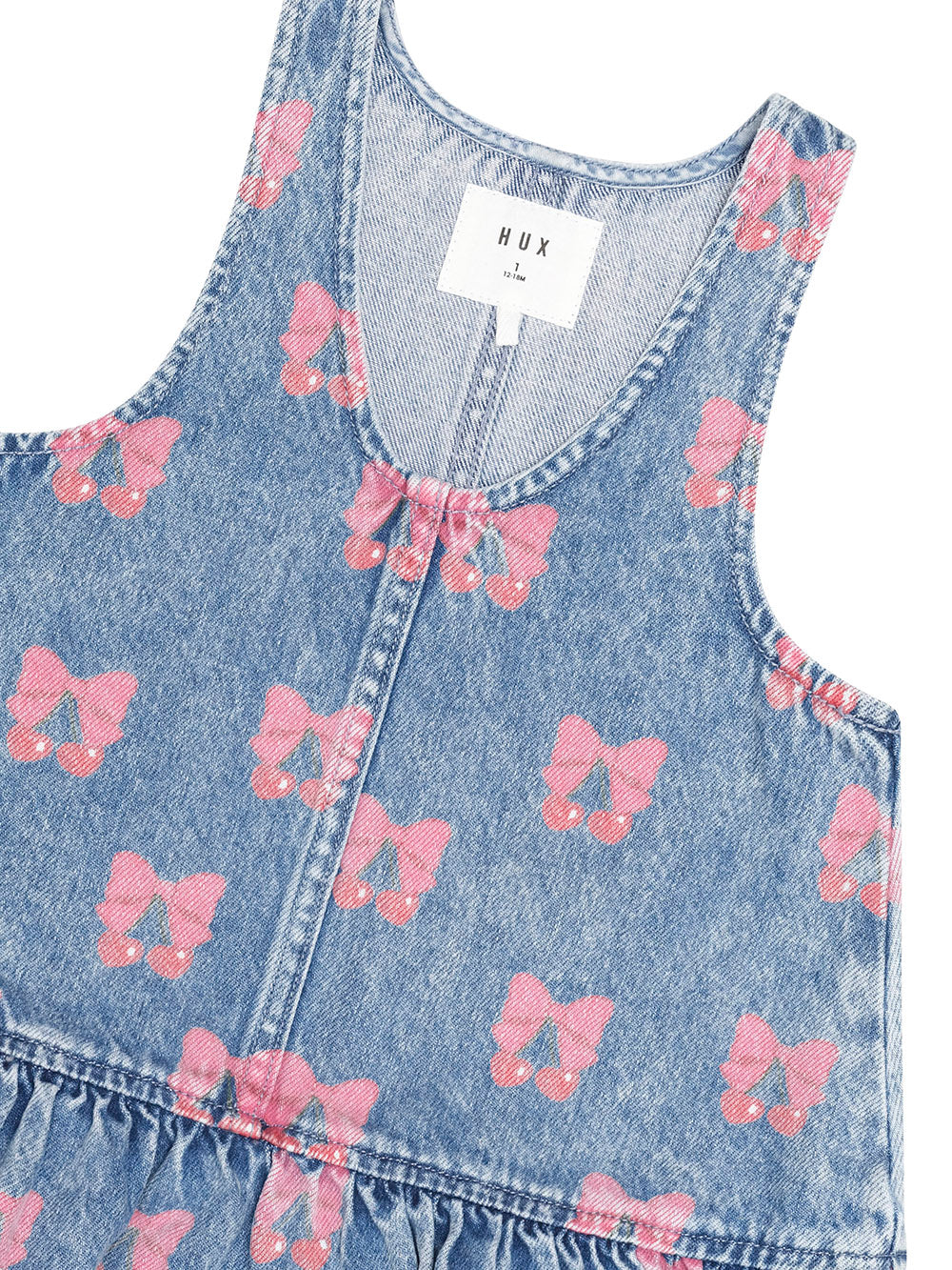 Dreamy Denim Cherry Pinafore
