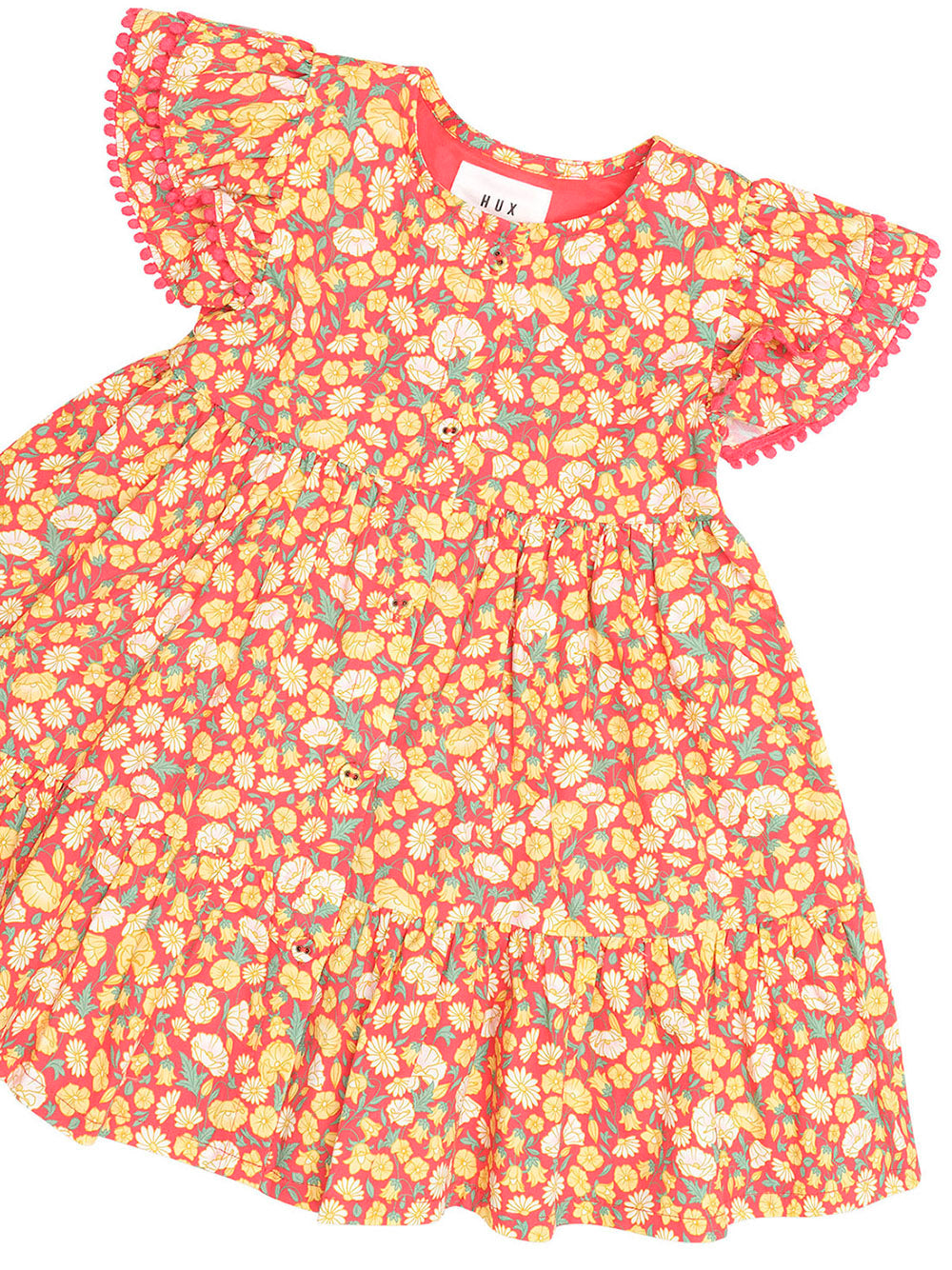Nautical Floral Tiered Dress
