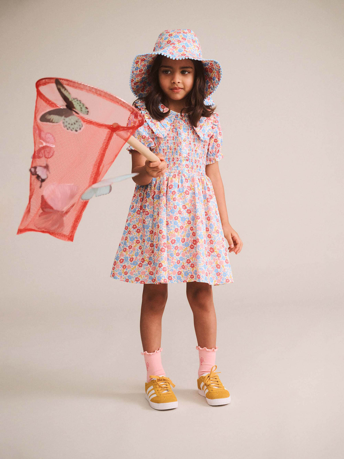 Tropical Floral Bow Back Dress - image 9