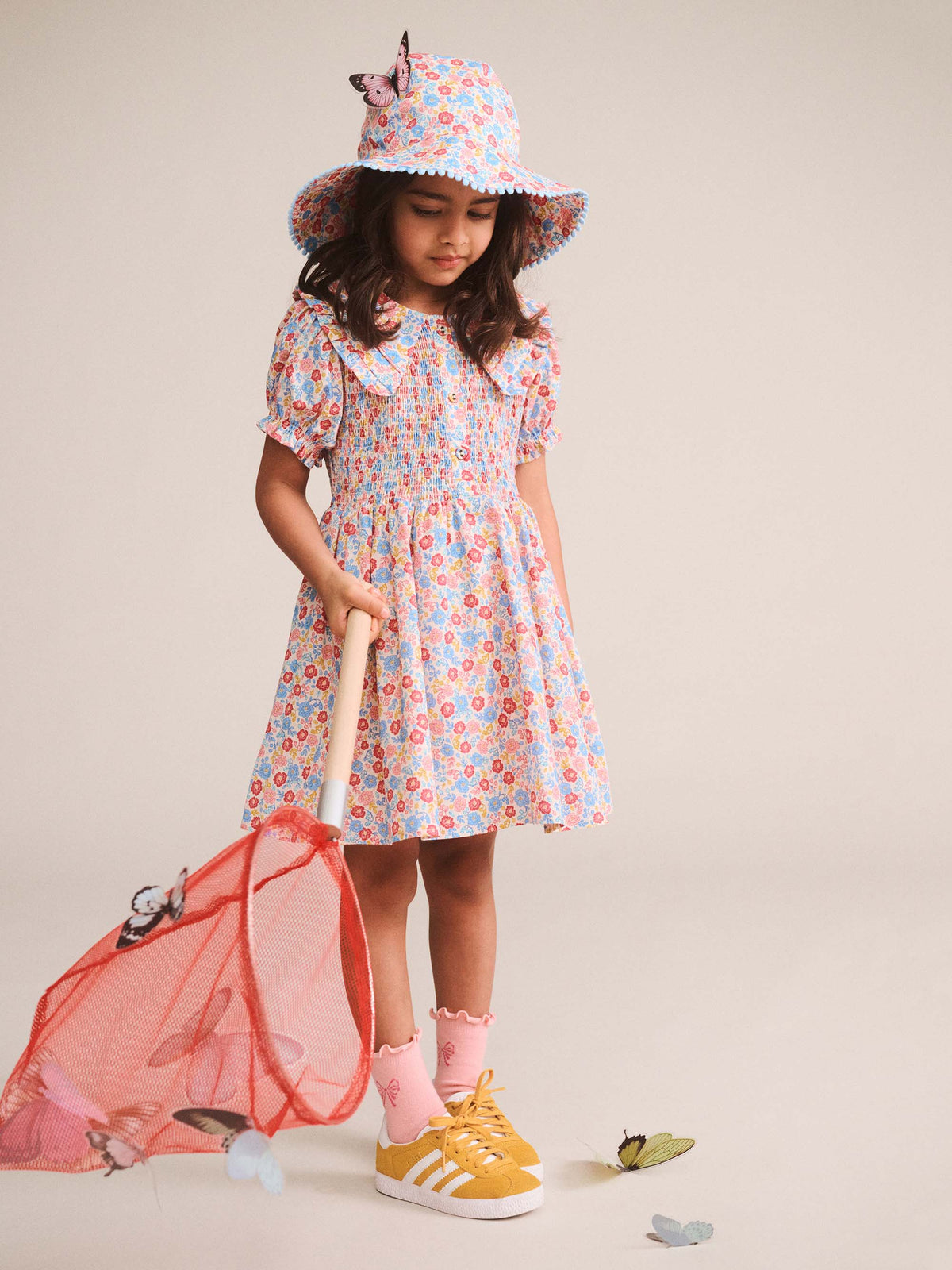 Tropical Floral Bow Back Dress - image 10