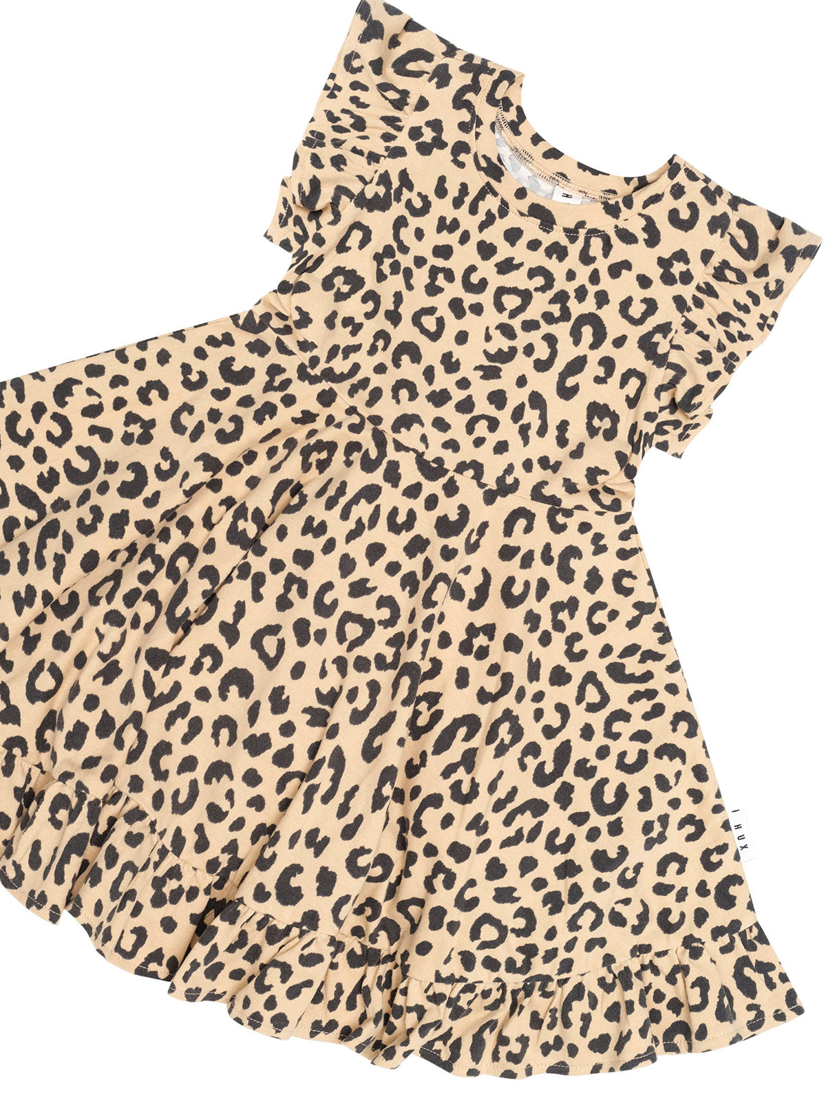 Leopard S/Slv Swing Dress