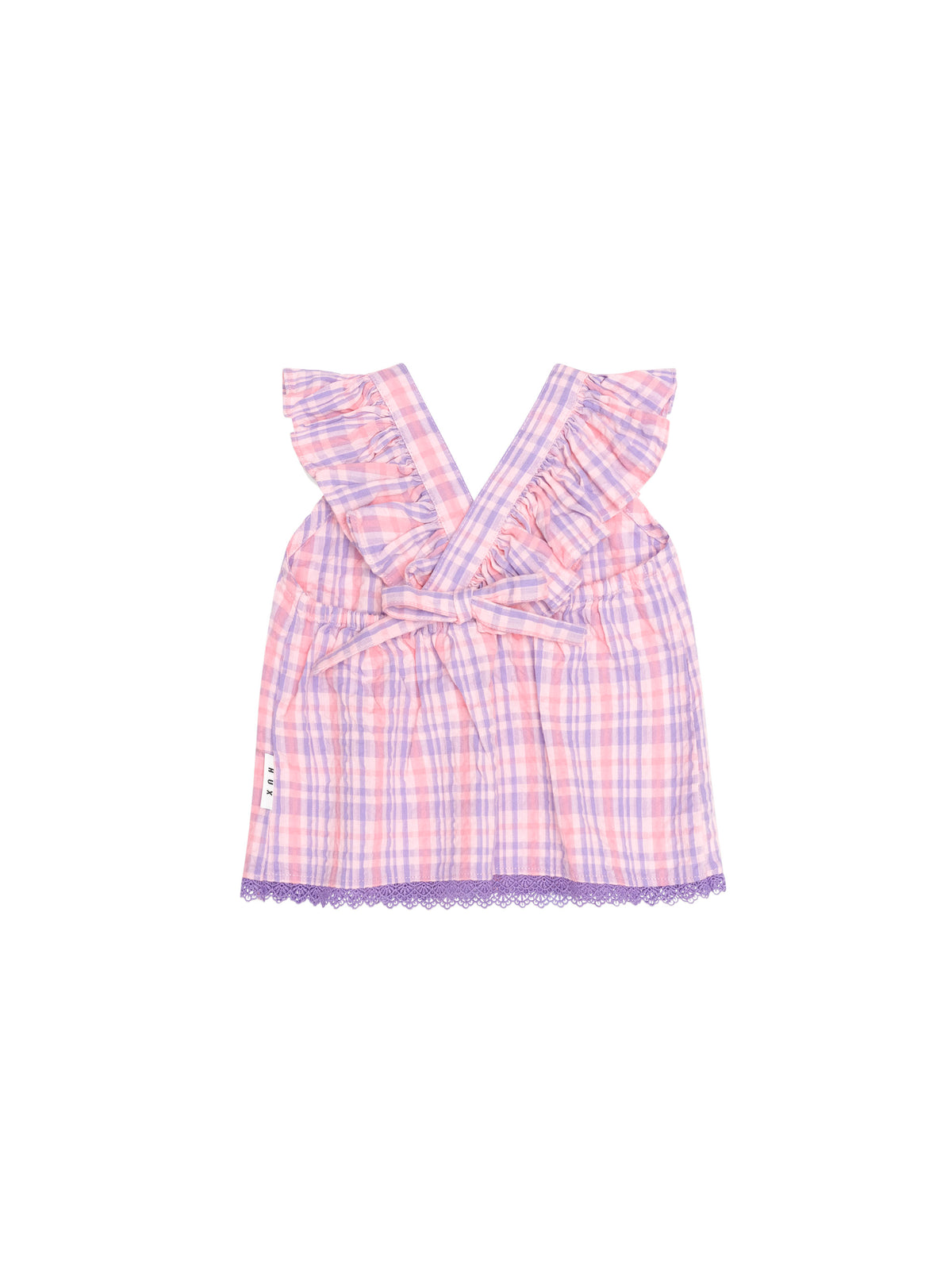 Tropical Check Tie Top - image 2