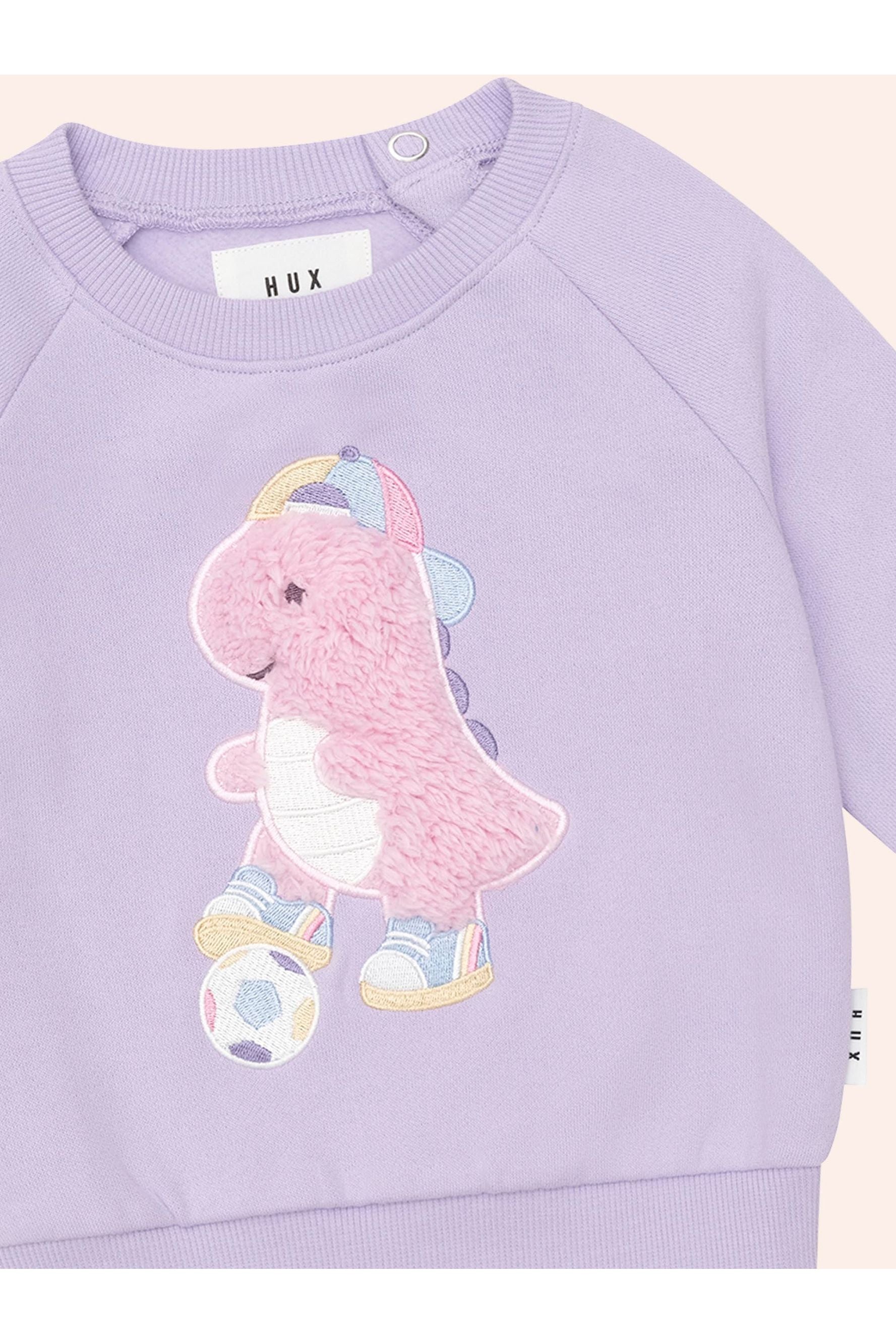 ORCHID SOCCERSAURUS SWEATSHIRT