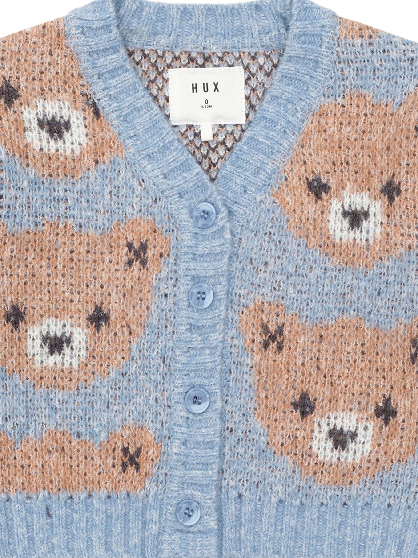 DUSK BLUE HUXBEAR KNIT CARDI