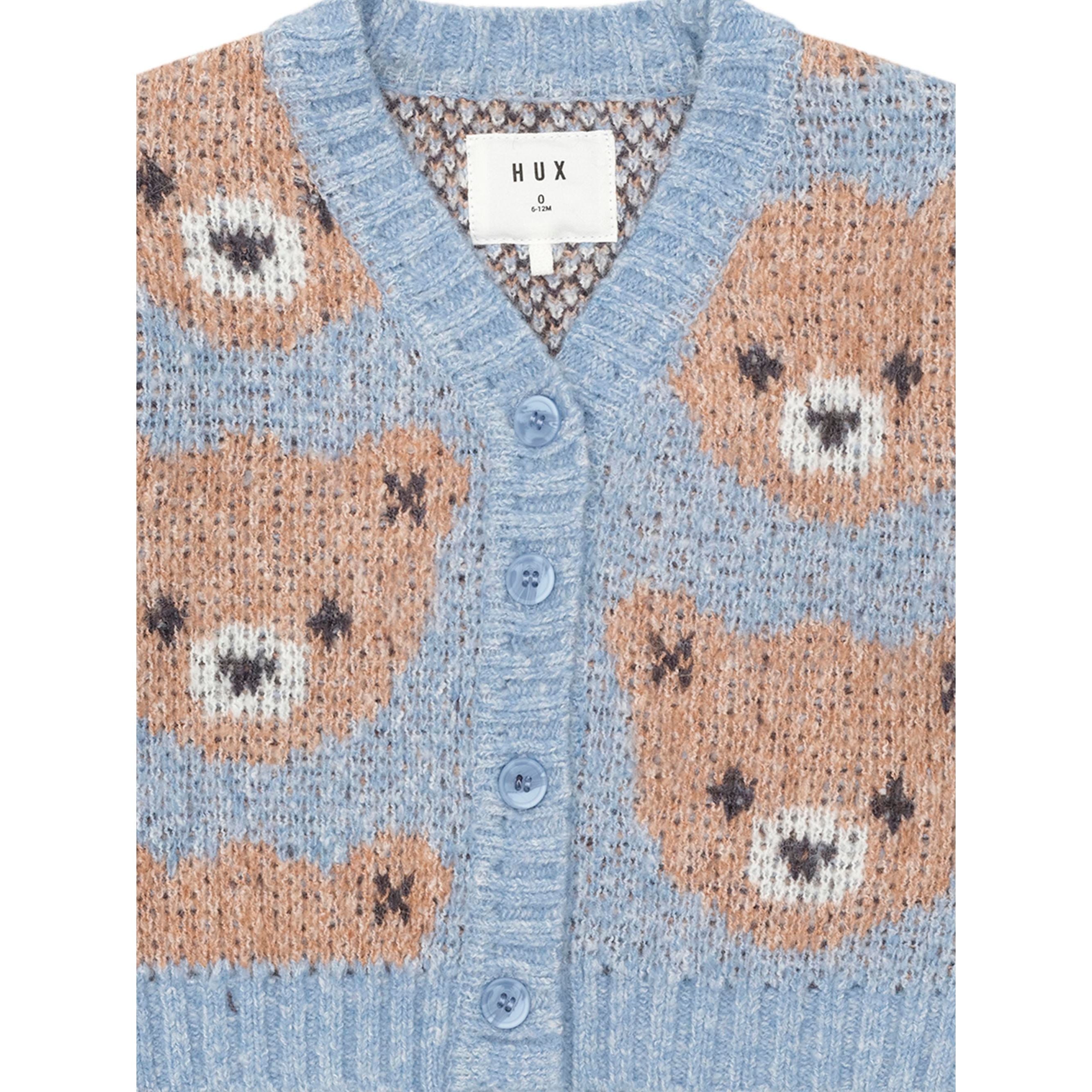 DUSK BLUE HUXBEAR KNIT CARDI