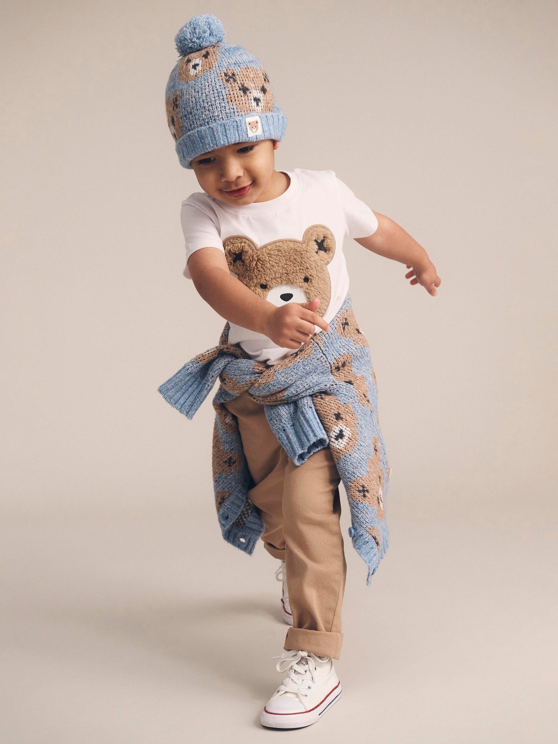DUSK BLUE HUXBEAR KNIT CARDI