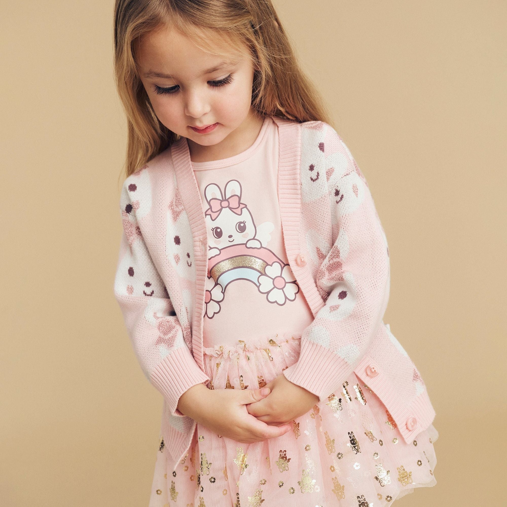 BUNNY LOVE BOXY CARDI