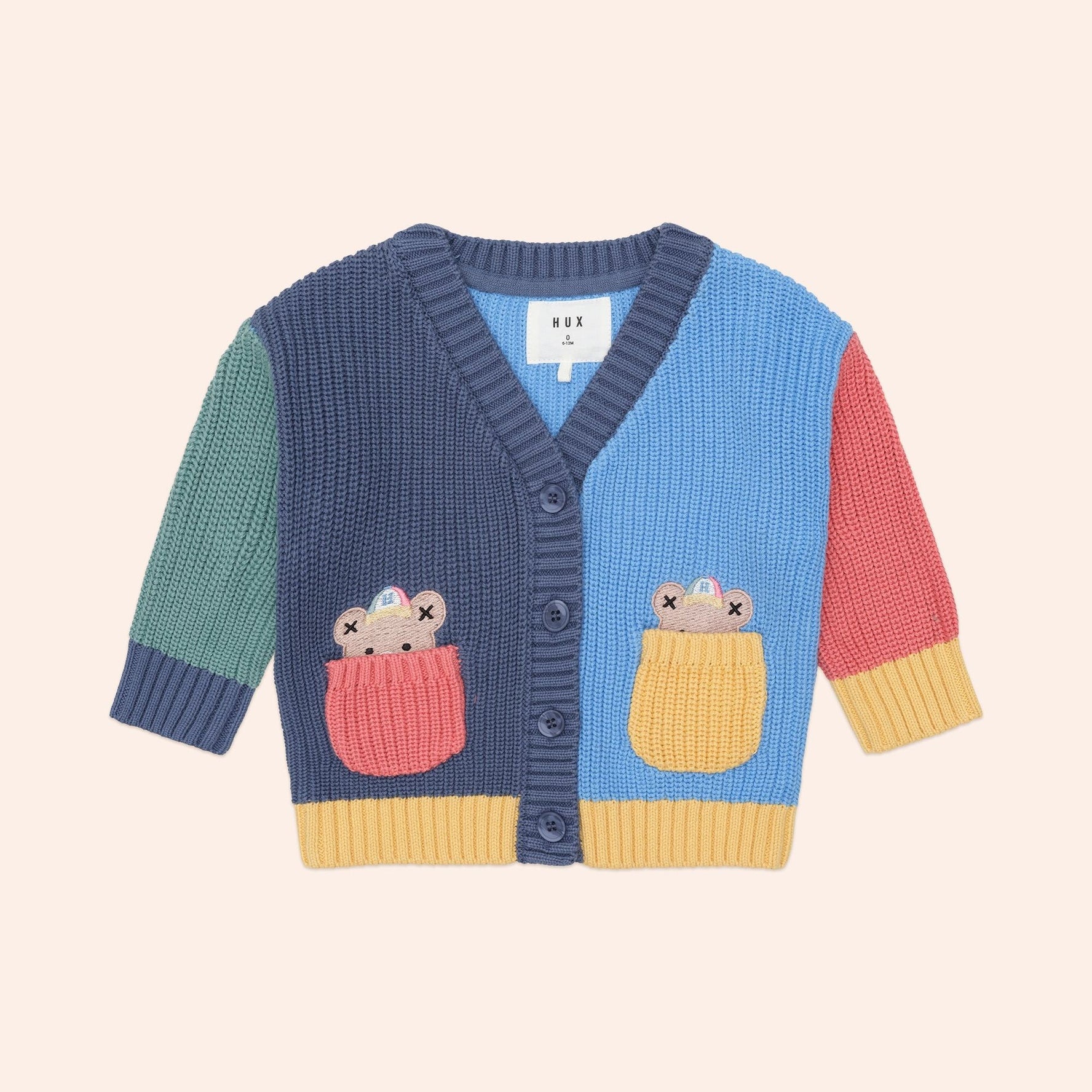 PEEPING POCKET HUX CARDI