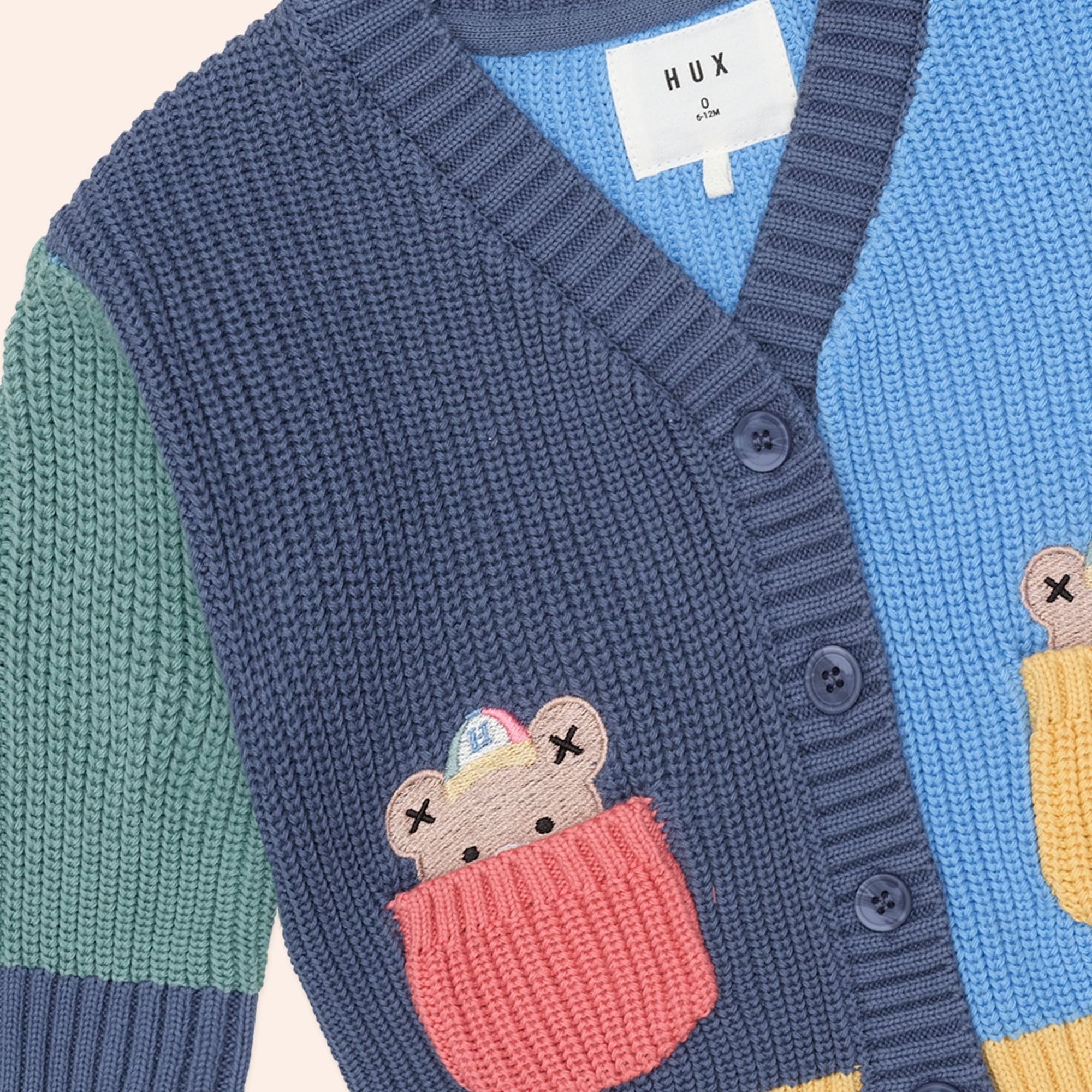 PEEPING POCKET HUX CARDI