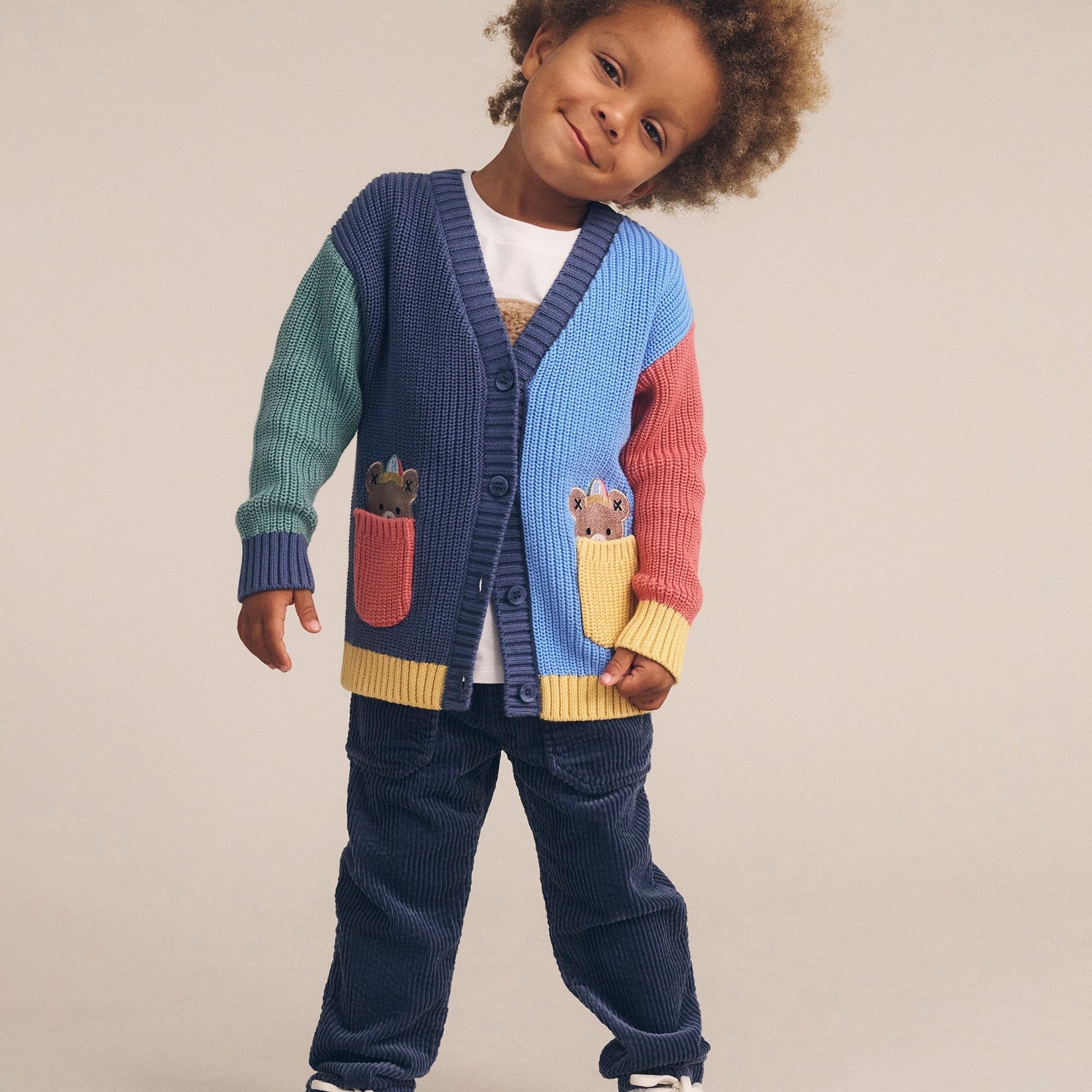 PEEPING POCKET HUX CARDI