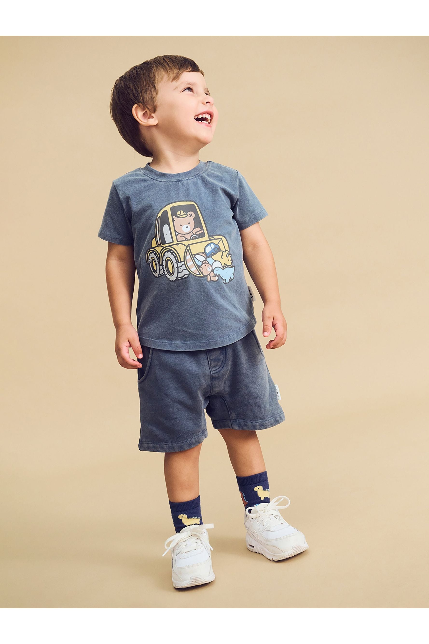 SLOUCH SHORT WASHED NAVY