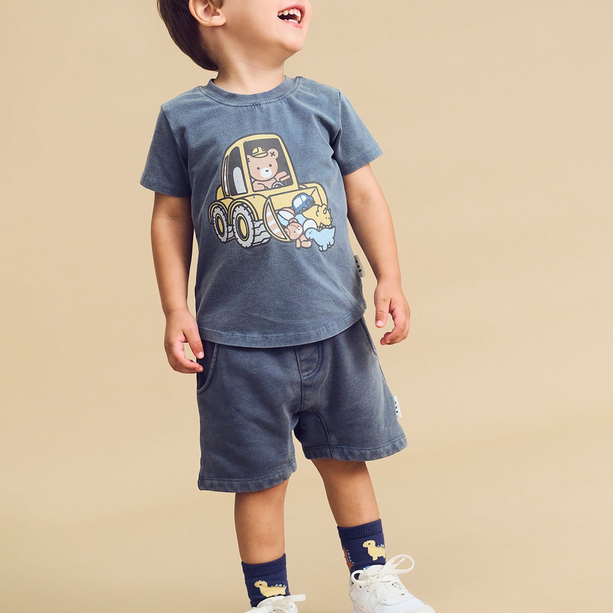 SLOUCH SHORT WASHED NAVY