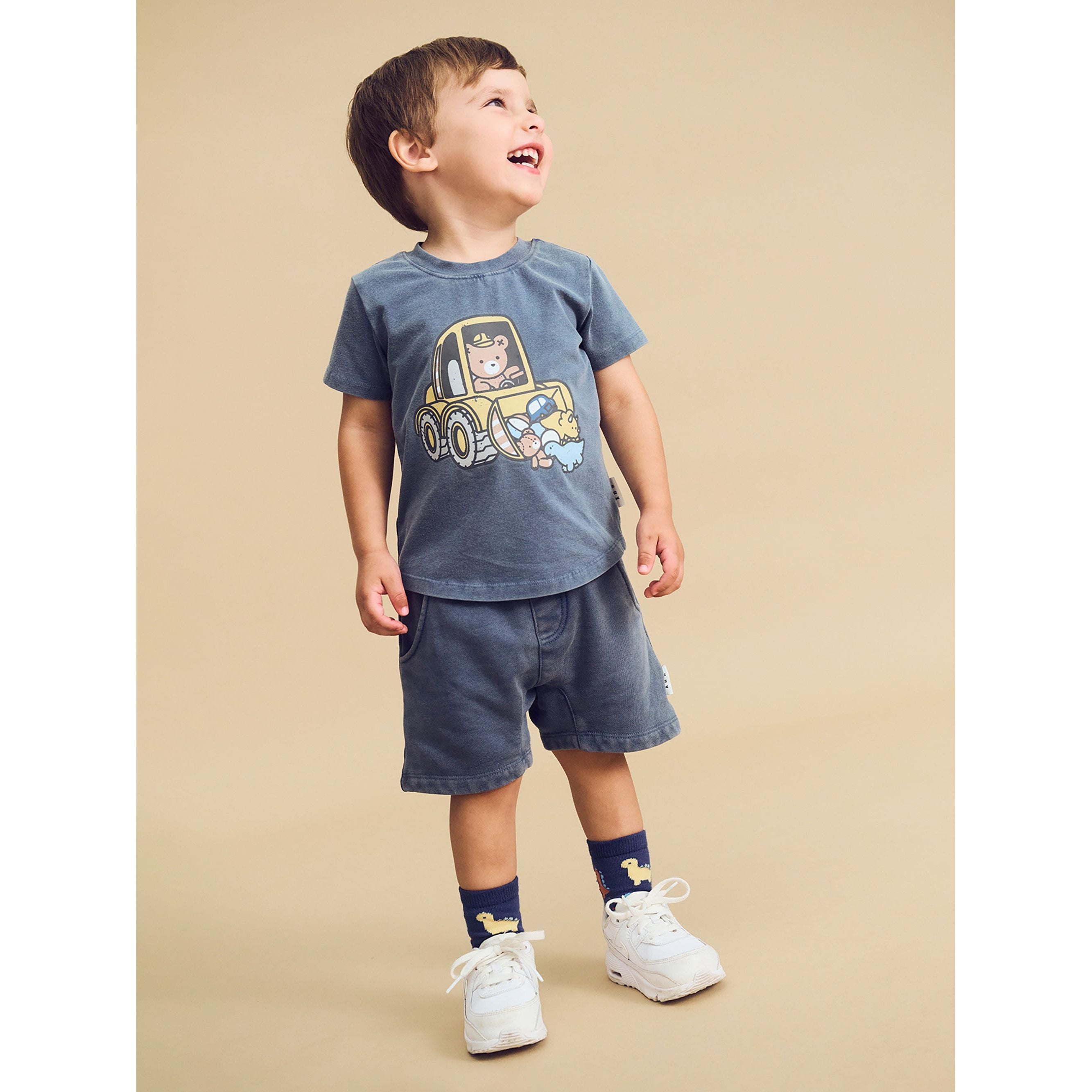 SLOUCH SHORT WASHED NAVY