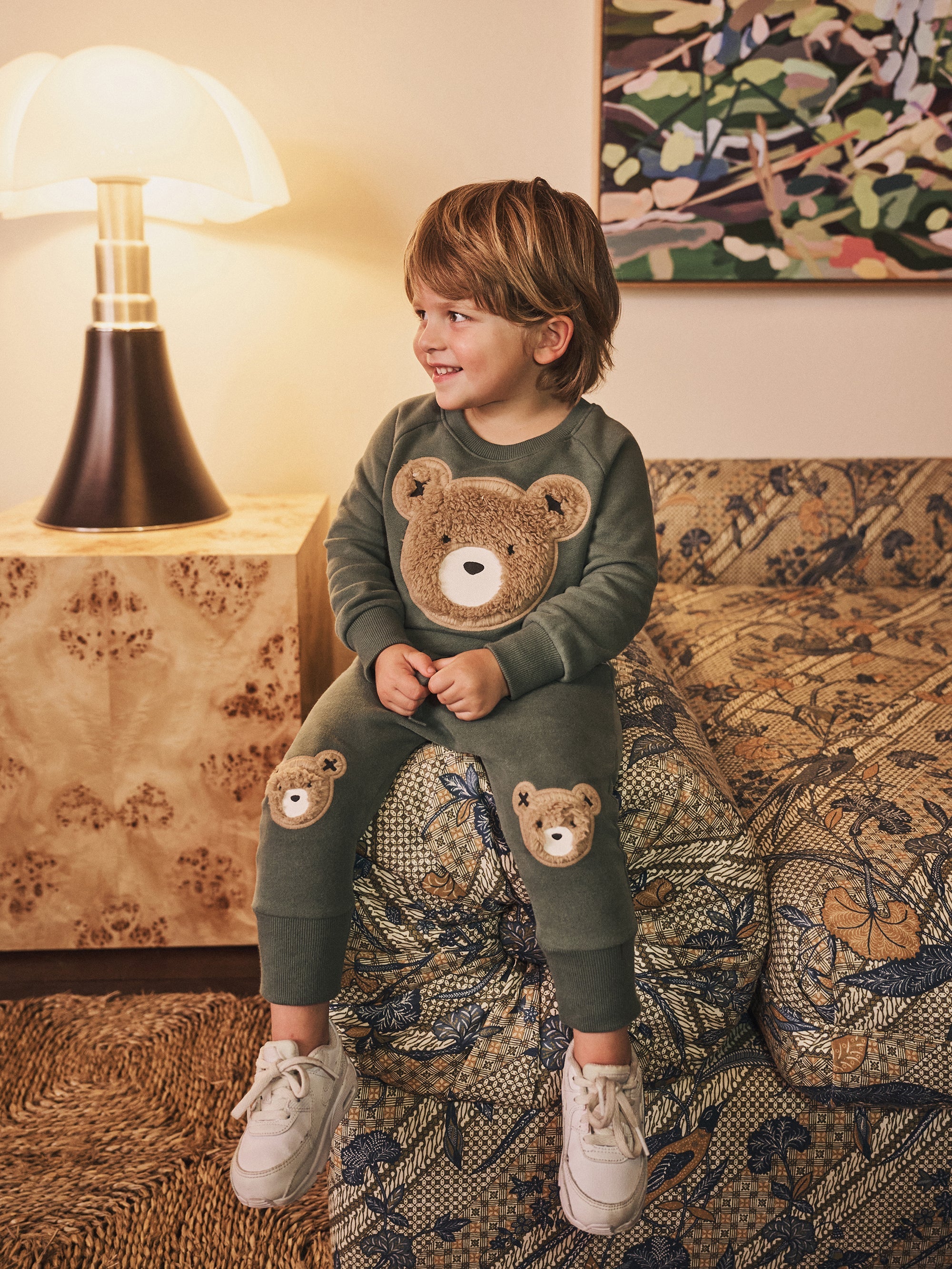 FURRY HUXBEAR DROP CROTCH PANT - LIGHT SPRUCE