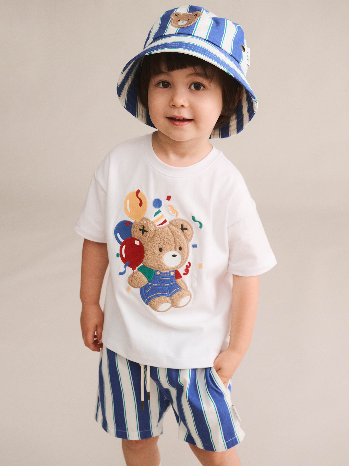 Tropical Stripe Drawcord Short - image 5