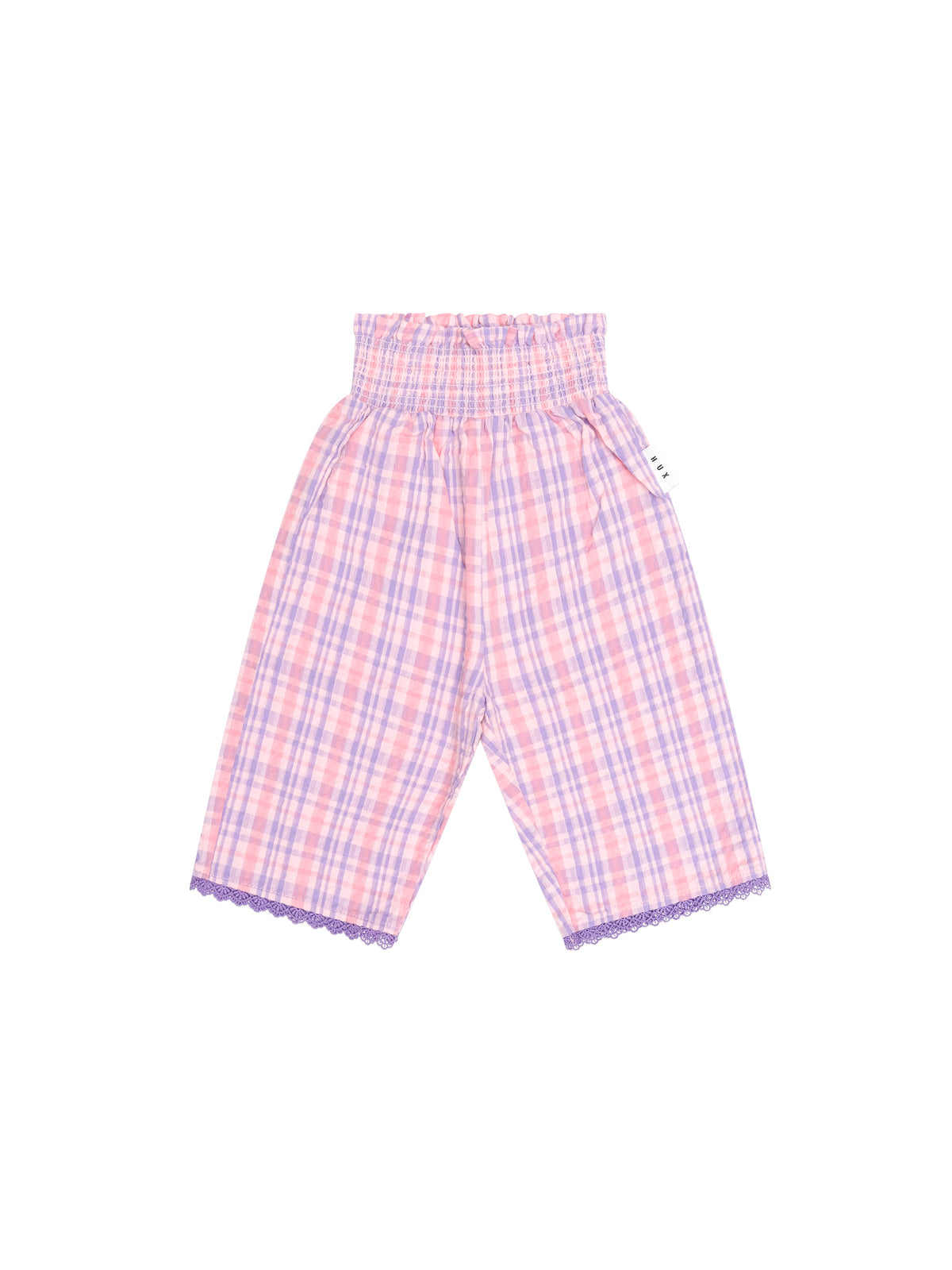 Tropical Check Paperbag Pant