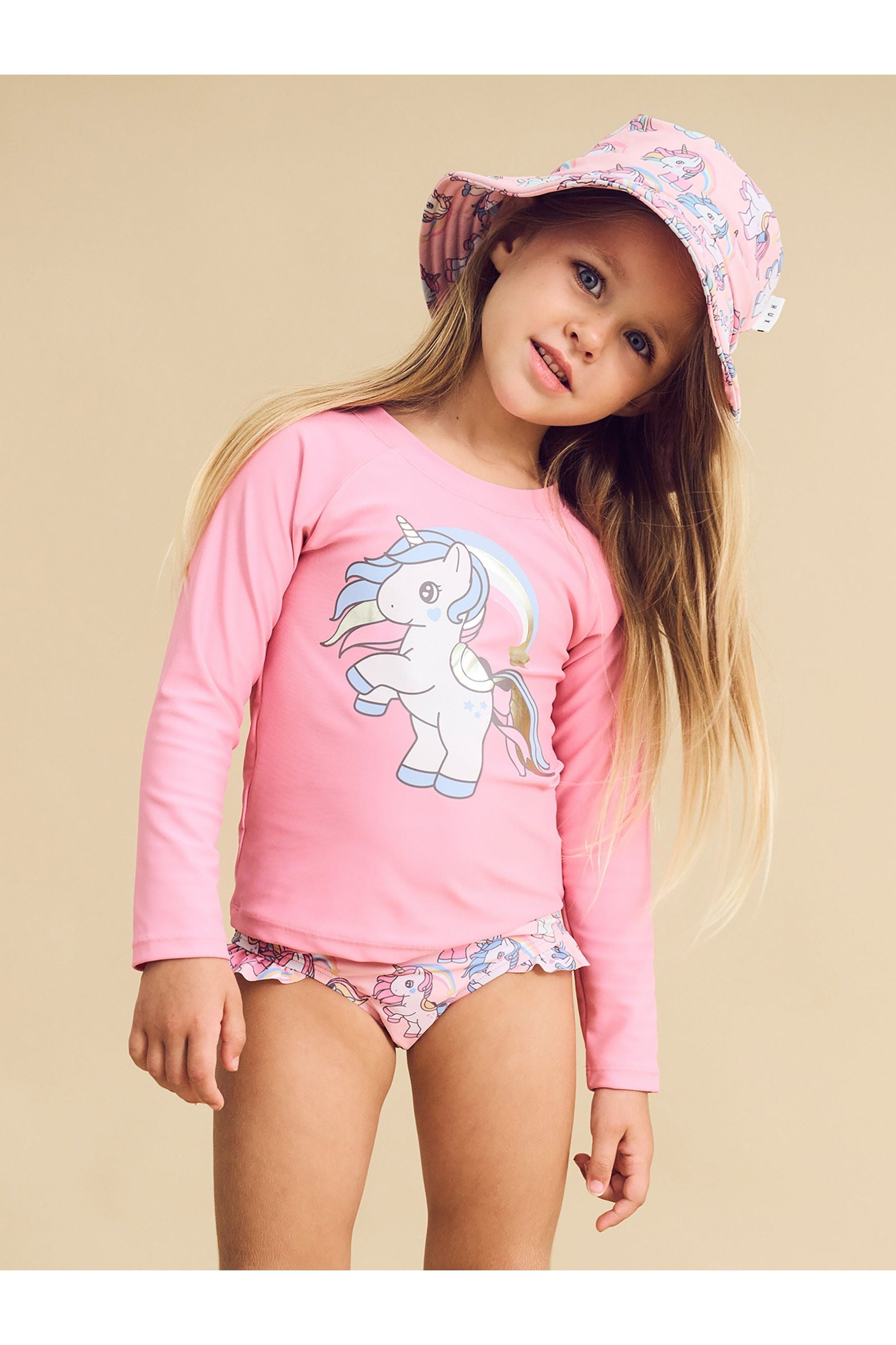 RAINBOW UNICORN SWIM HAT