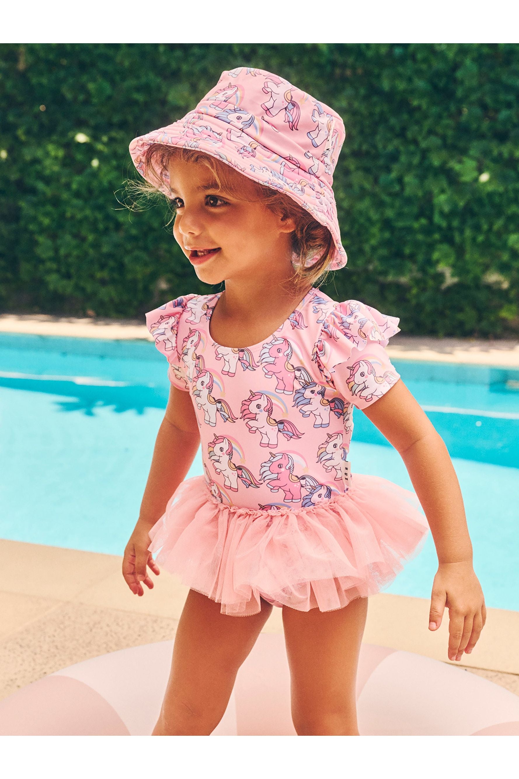 RAINBOW UNICORN SWIM HAT