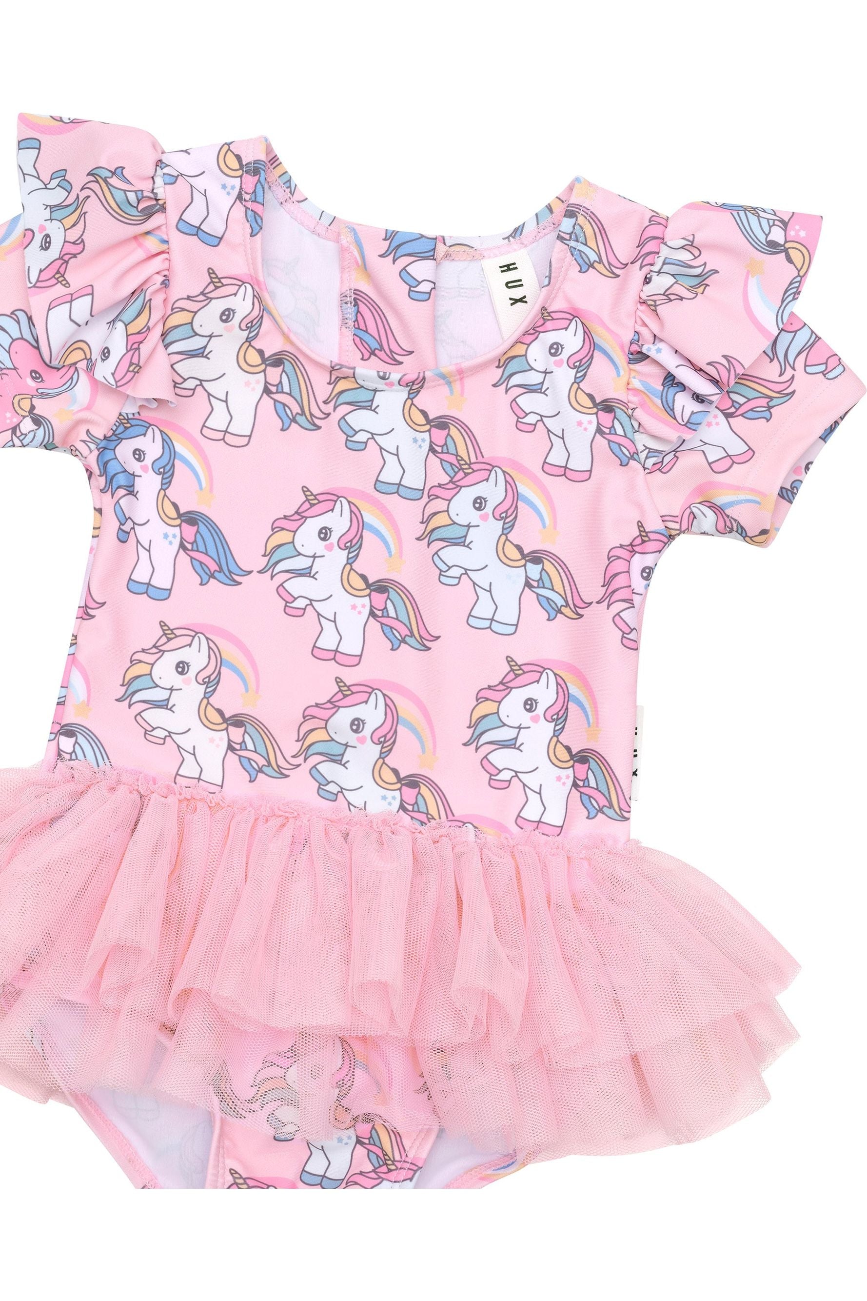 RAINBOW UNICORN FRILL BALLET SWIMSUIT