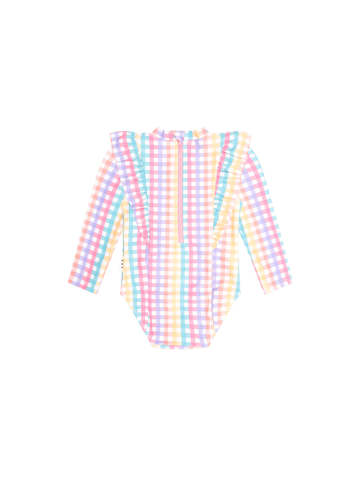 Rainbow Check Frill Swimsuit - image 2