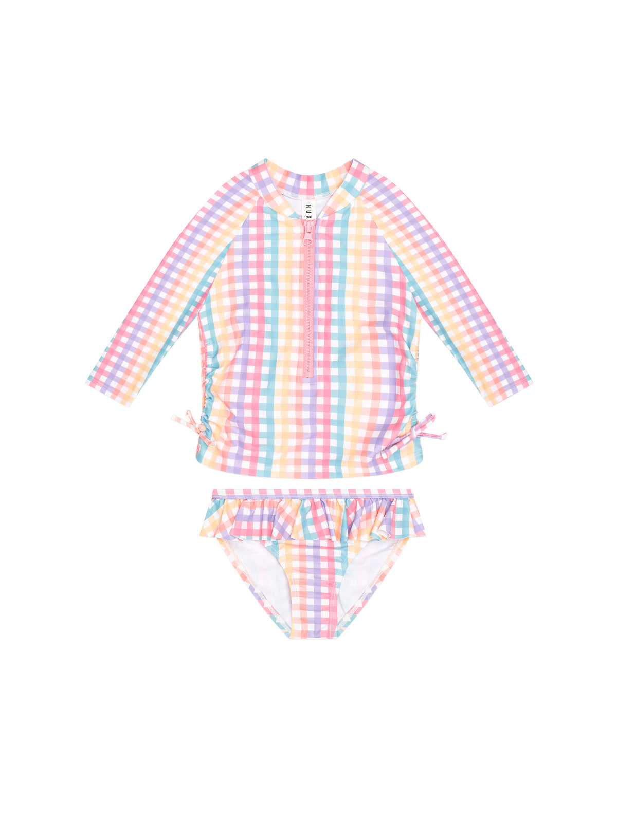 Rainbow Check 2PC Swim Set
