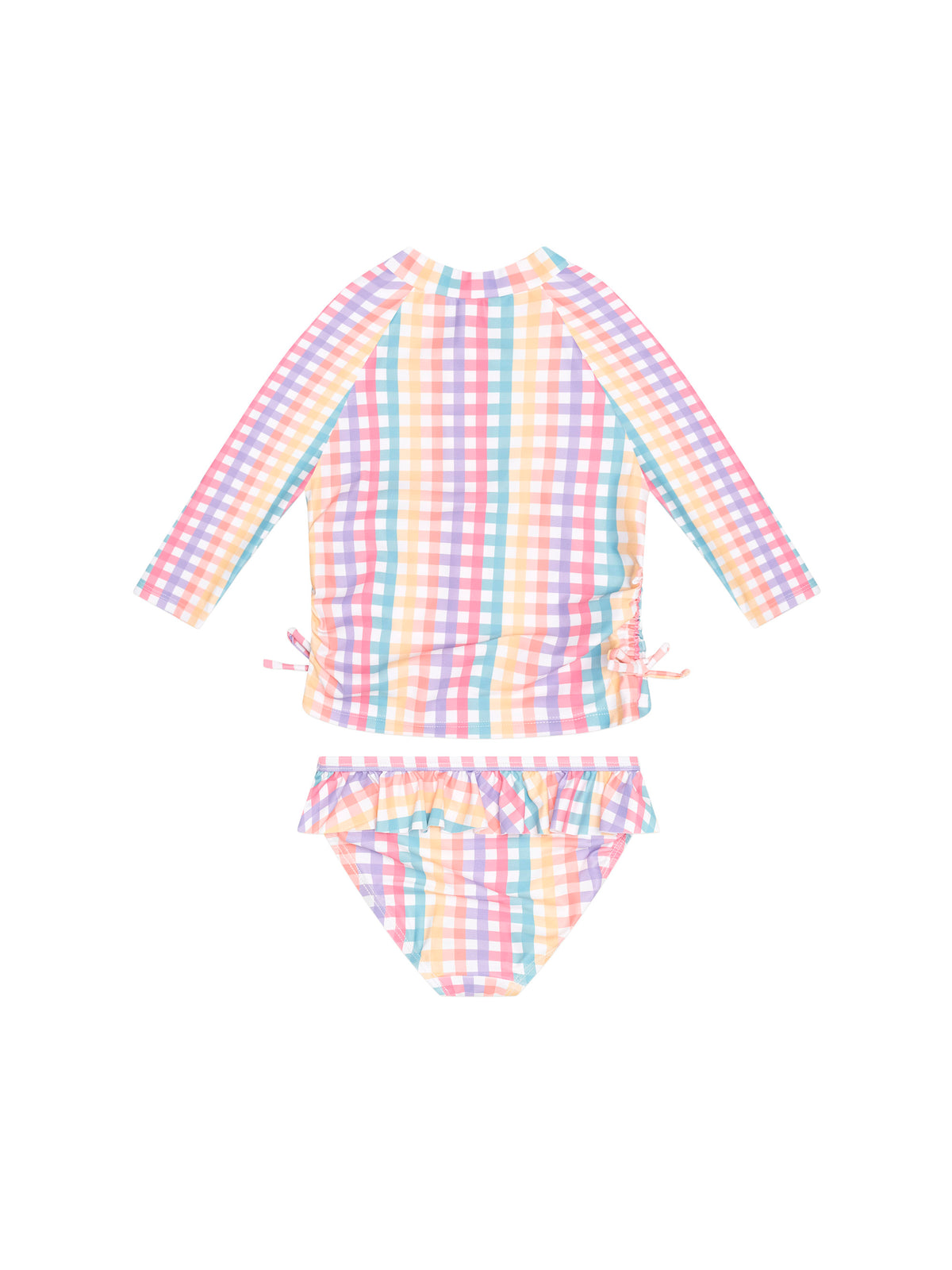 Rainbow Check 2PC Swim Set - image 2