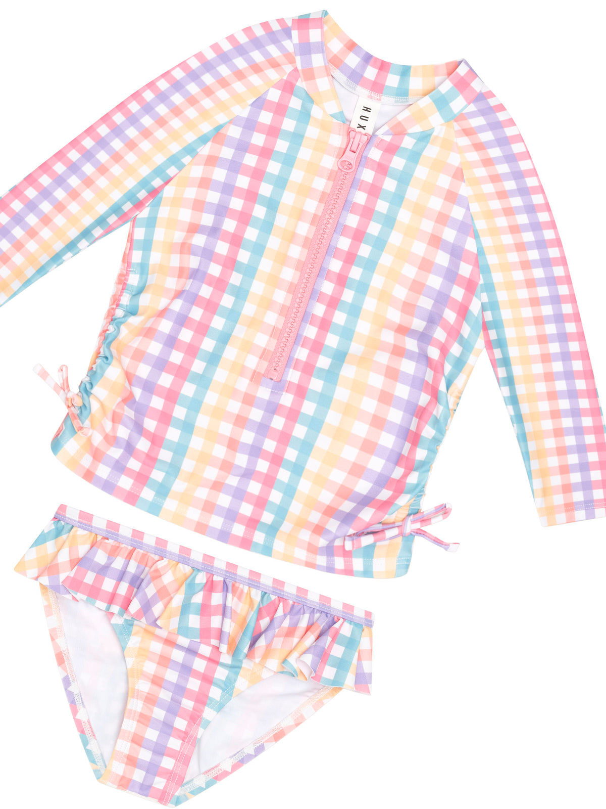 Rainbow Check 2PC Swim Set - image 3