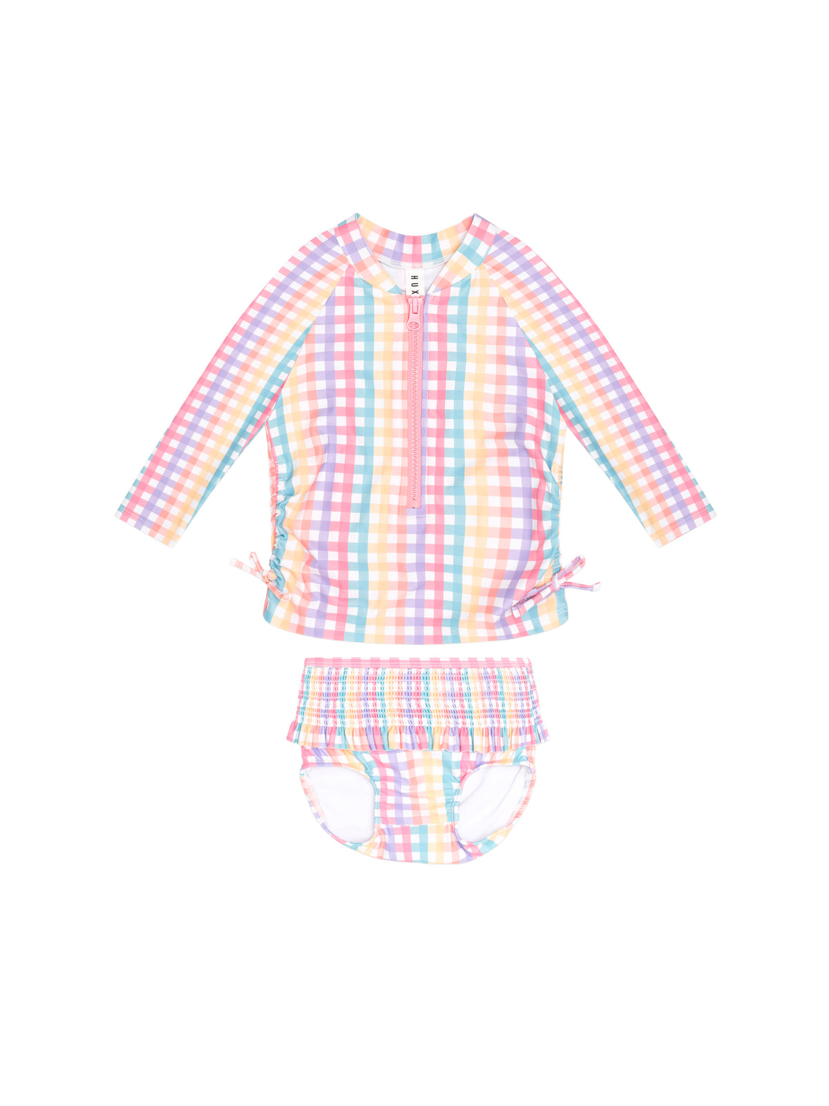 Rainbow Check 2PC Swim Set - image 4
