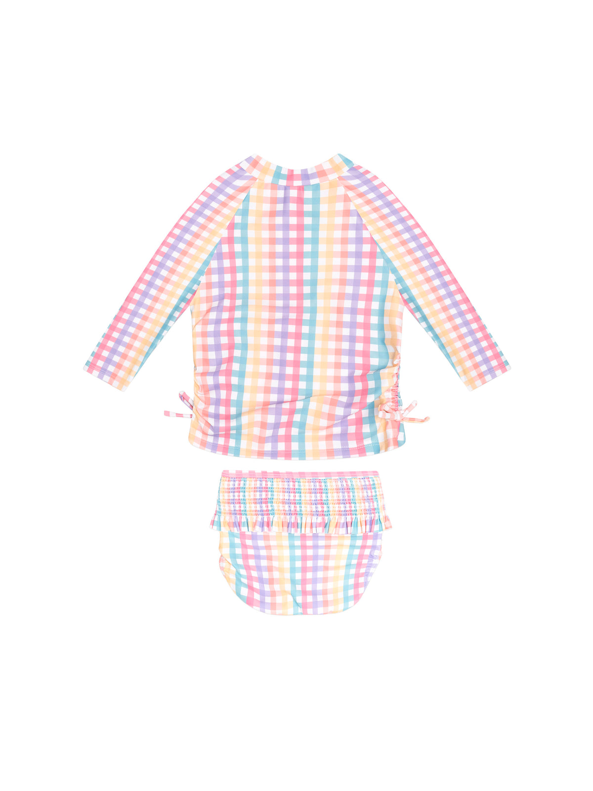 Rainbow Check 2PC Swim Set - image 5