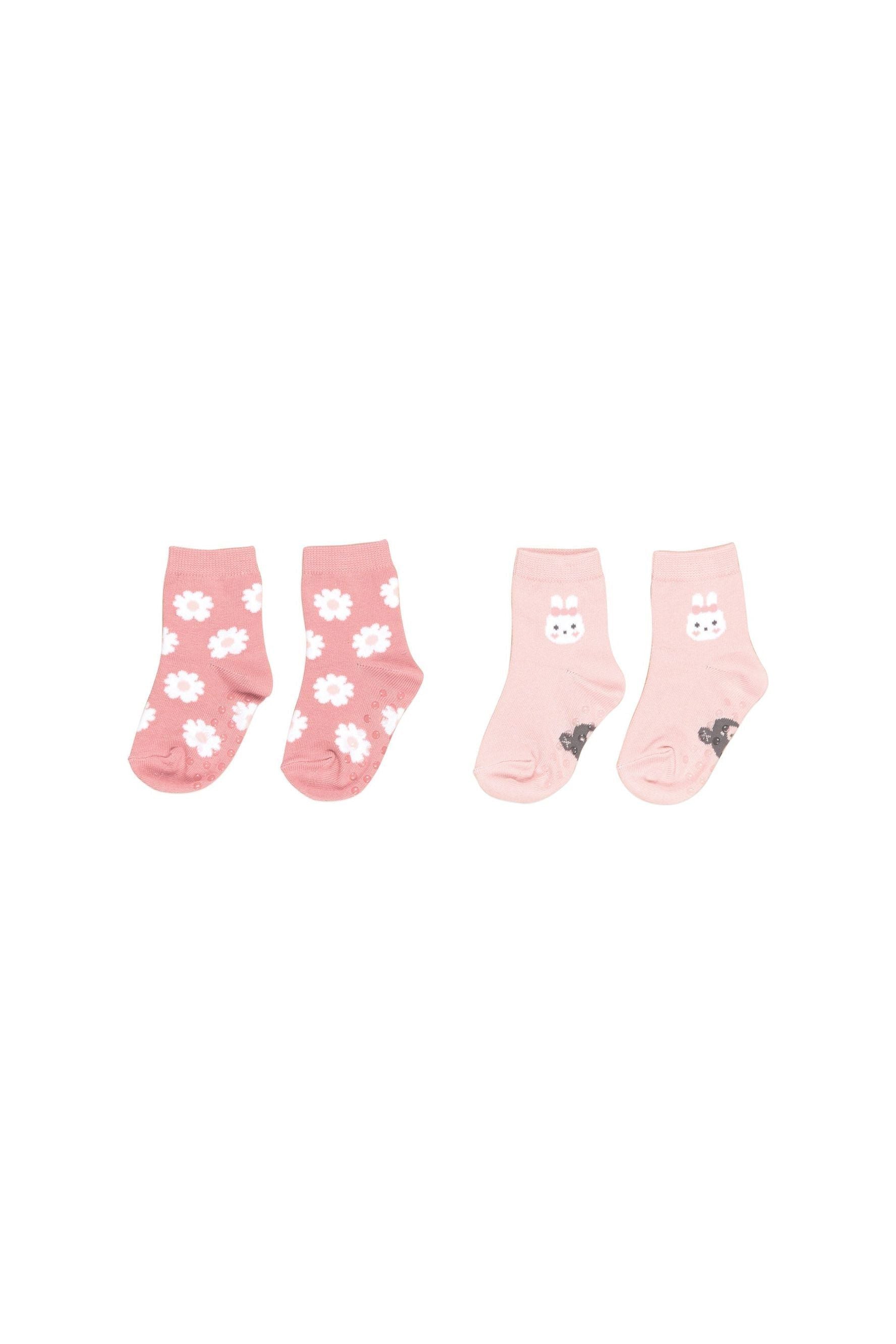 BUNNY FLOWER 2PK SOCKS