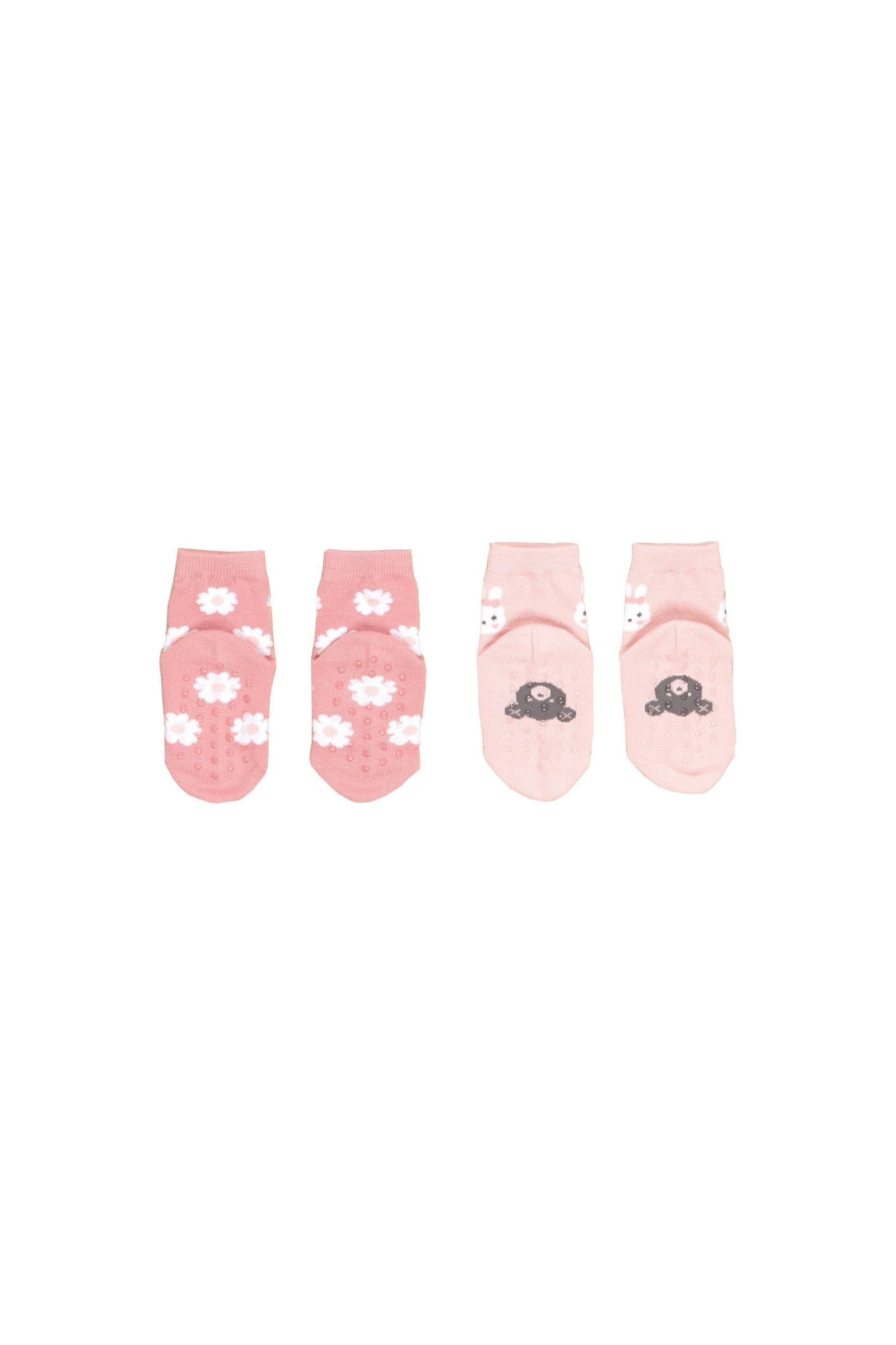 BUNNY FLOWER 2PK SOCKS