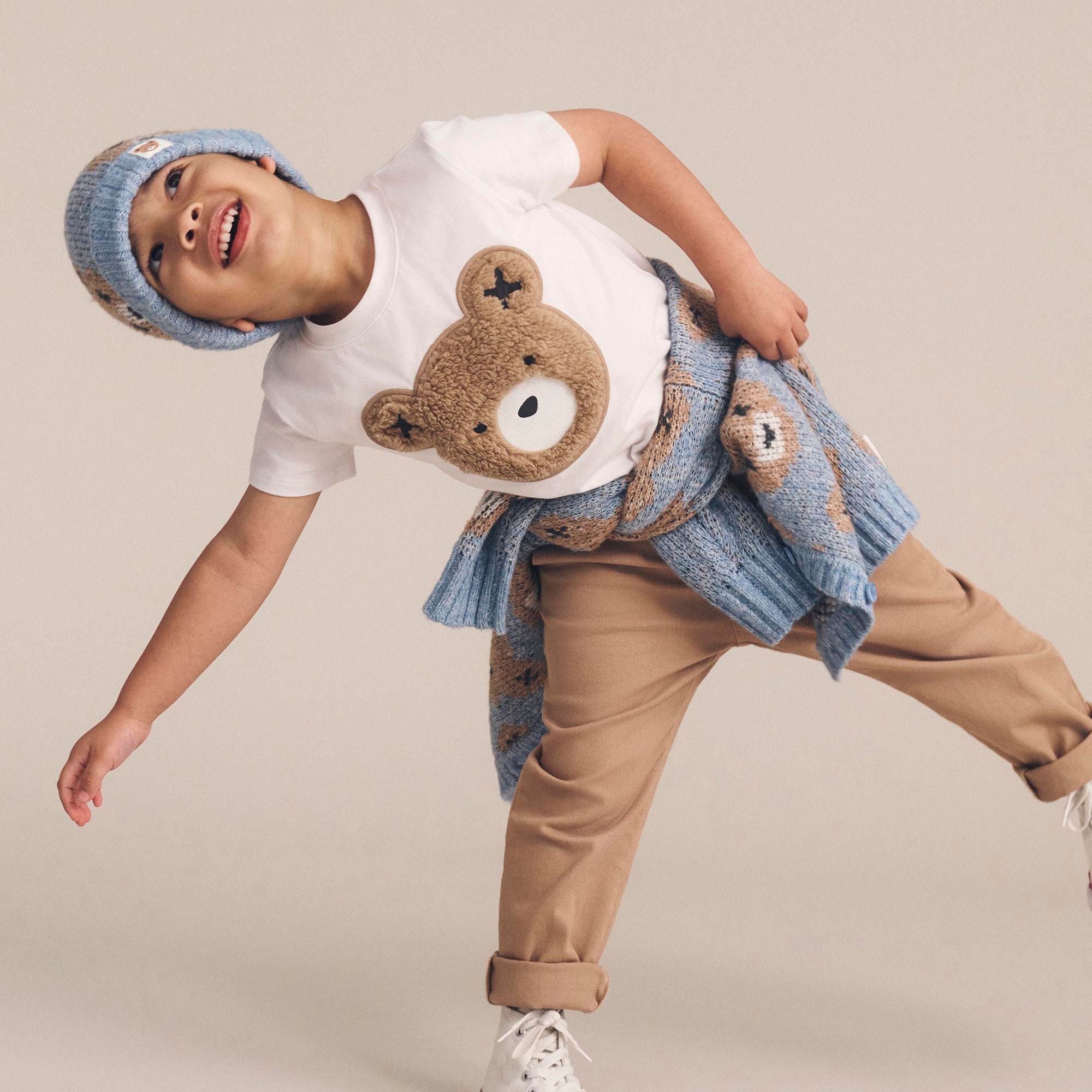 DUSK BLUE HUXBEAR KNIT BEANIE