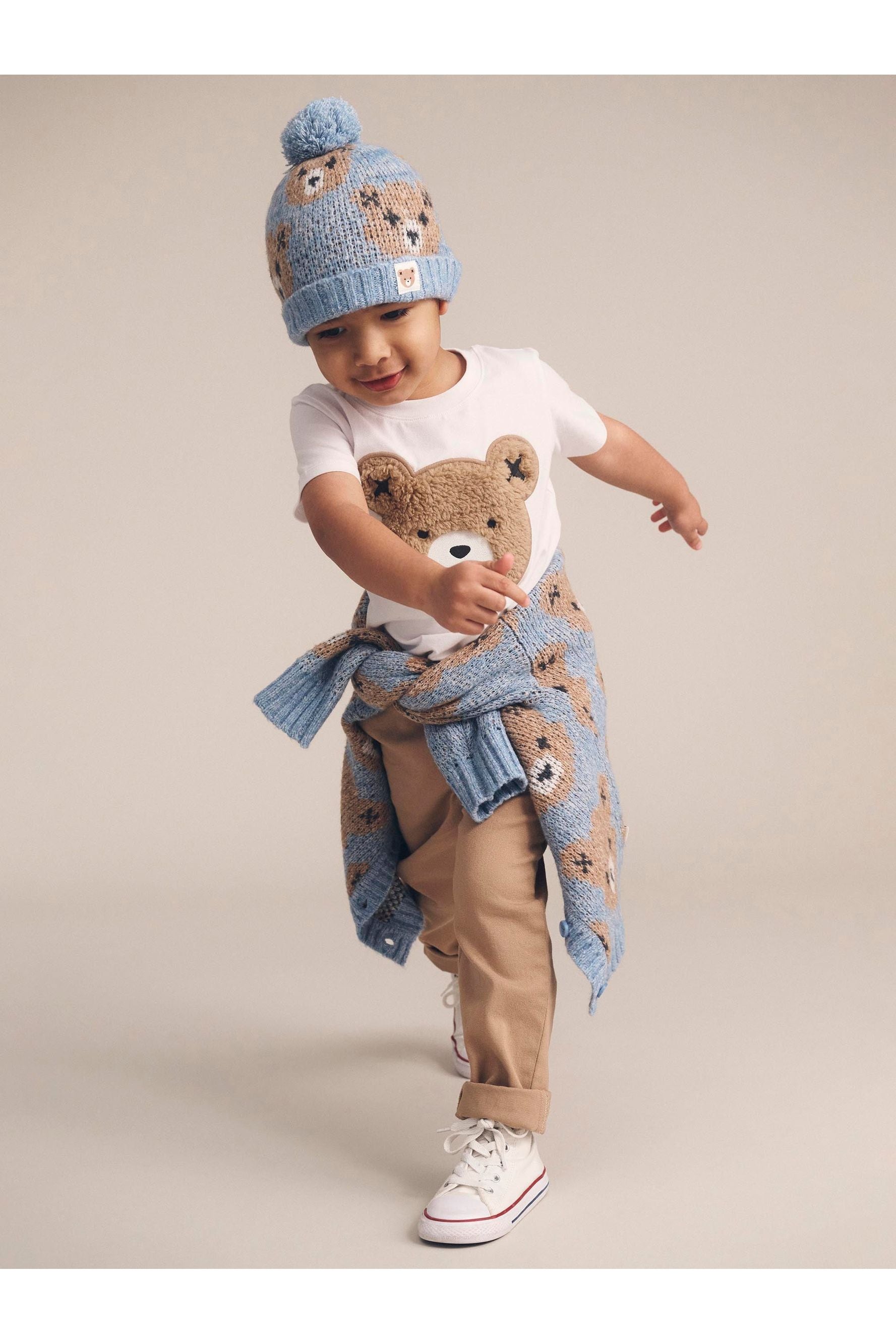 DUSK BLUE HUXBEAR KNIT BEANIE