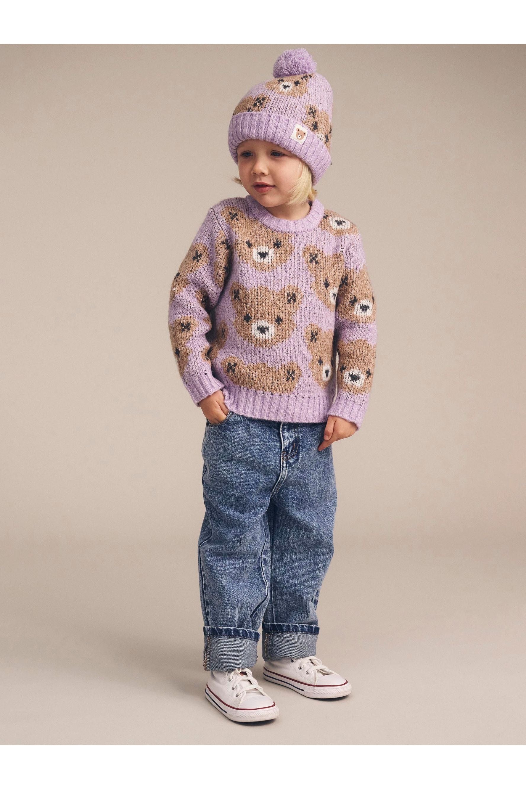 ORCHID HUXBEAR KNIT BEANIE