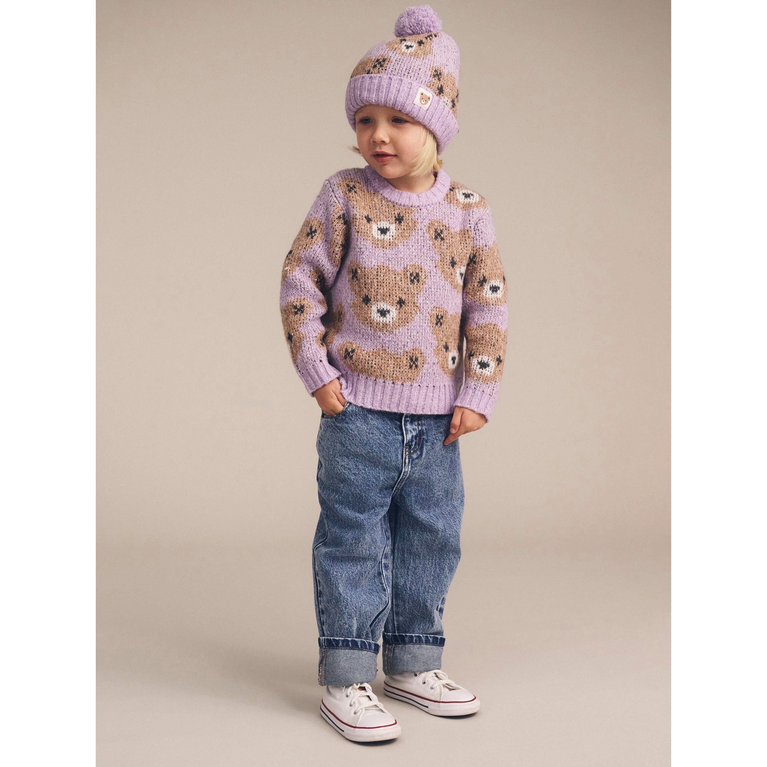 ORCHID HUXBEAR KNIT BEANIE