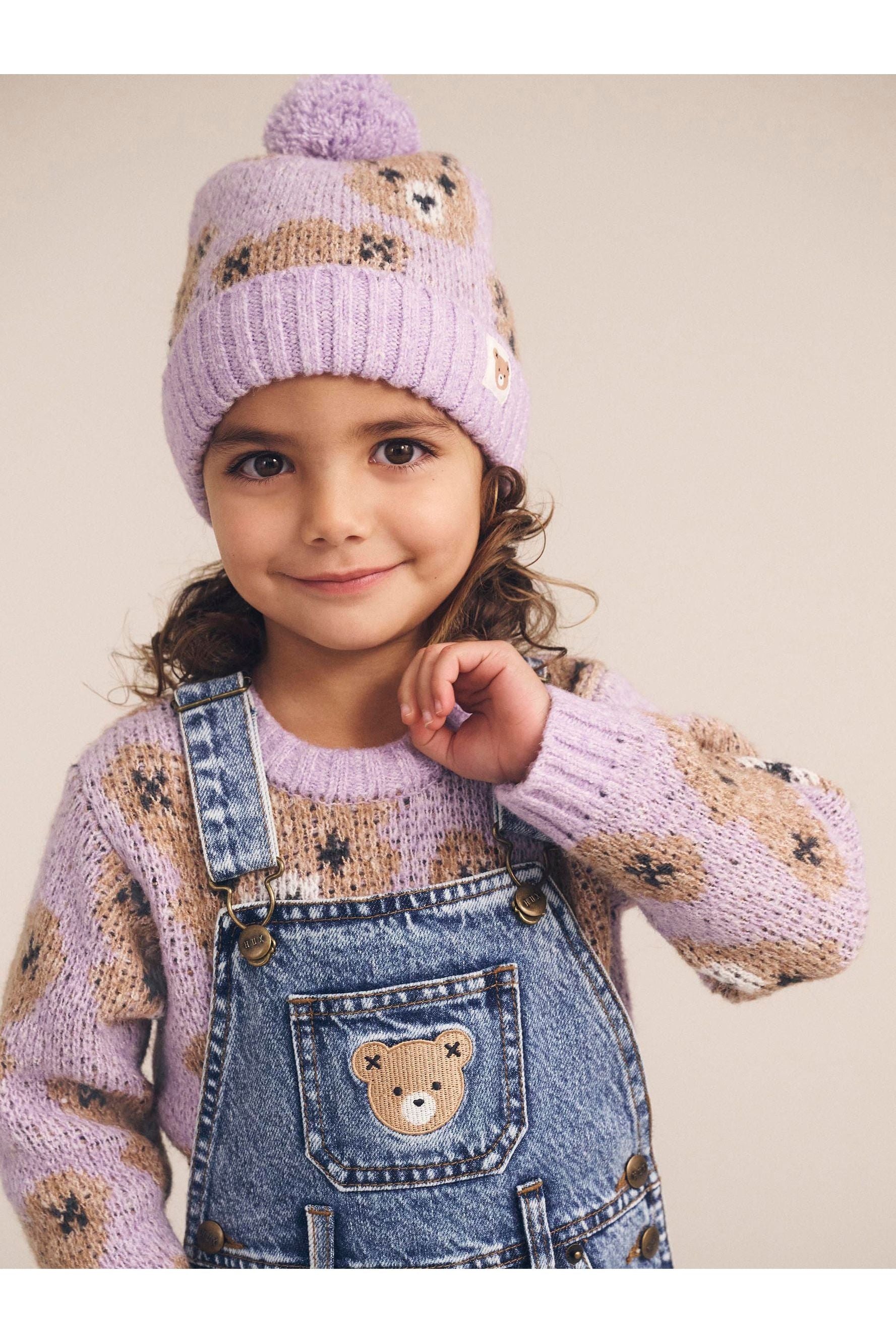 ORCHID HUXBEAR KNIT BEANIE