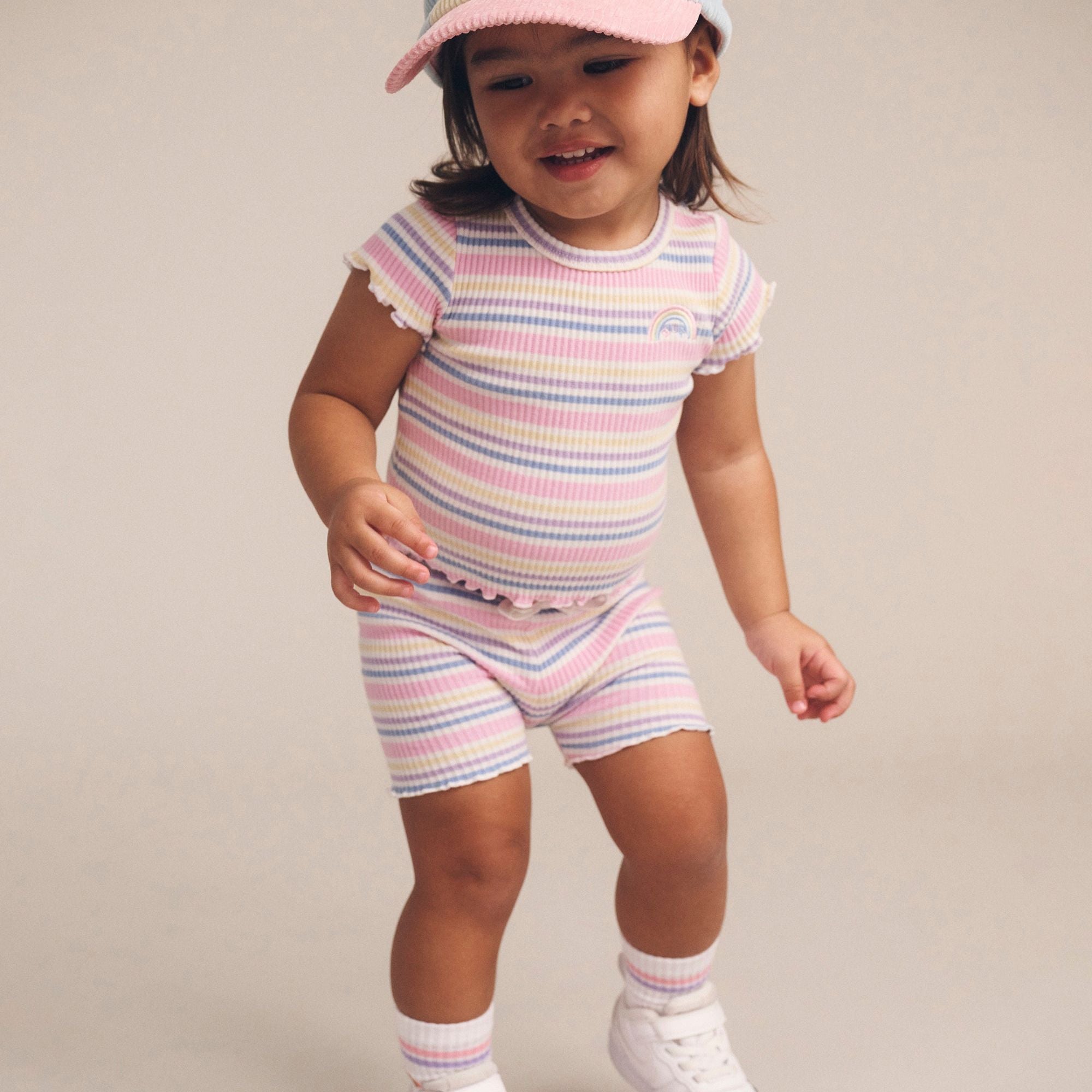 BLUSH COLOUR BLOCK CORD CAP