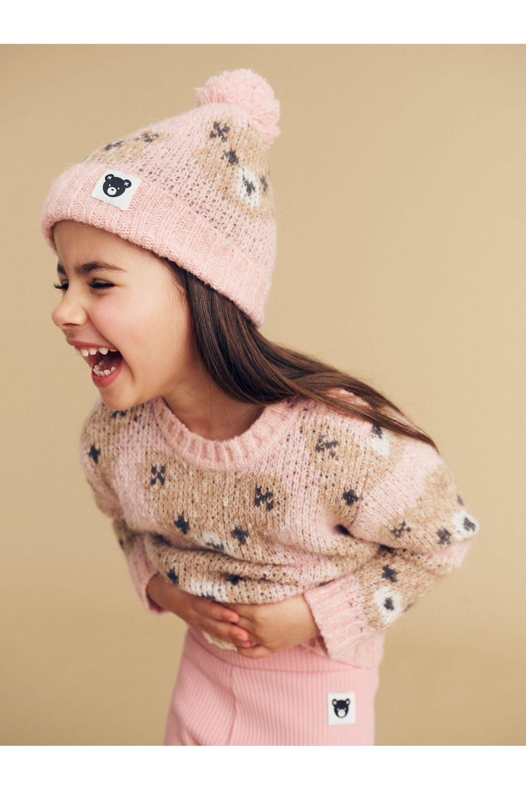 ROSEBUD HUXBEAR KNIT BEANIE