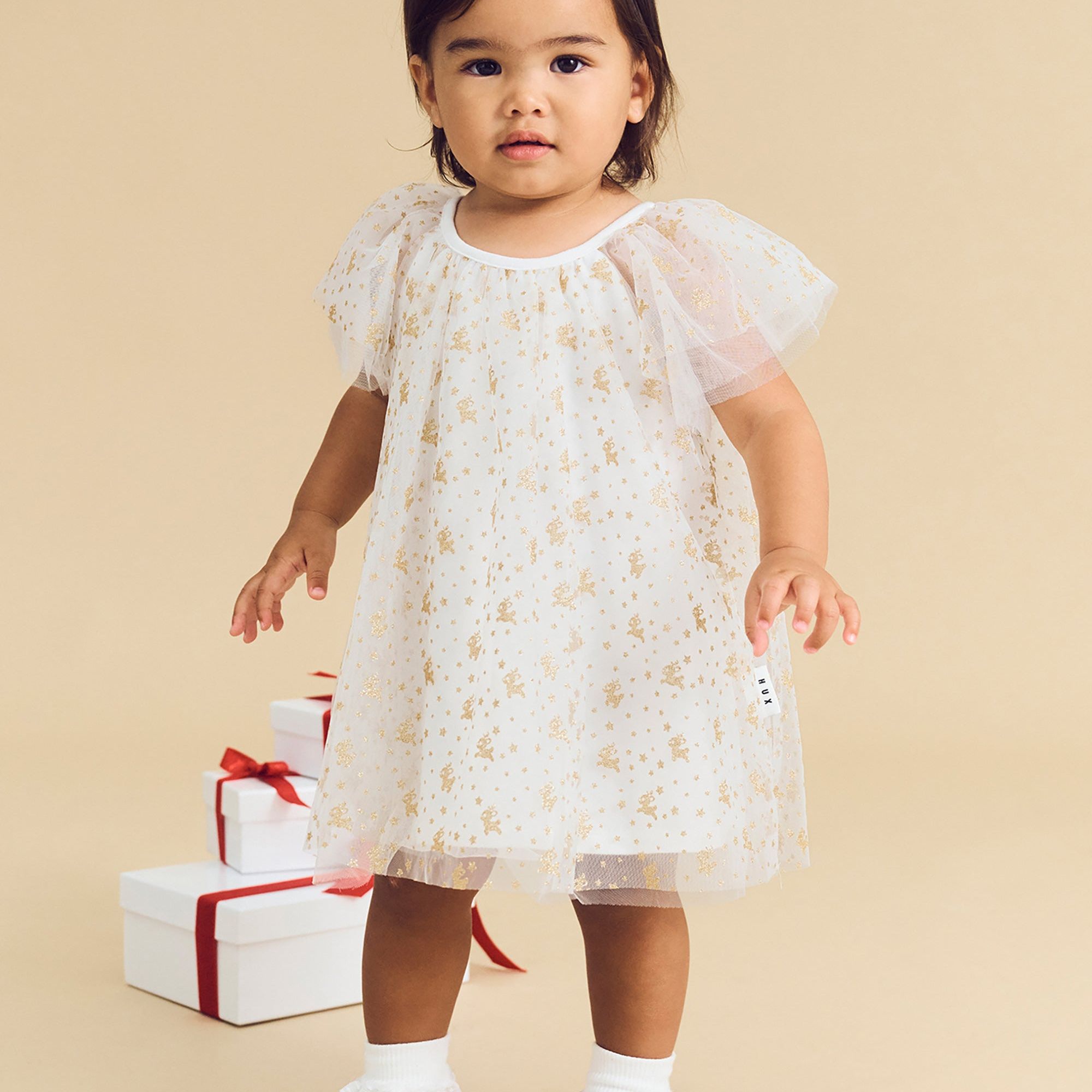GLITTER BEAR BALLET FLAT BLUSH