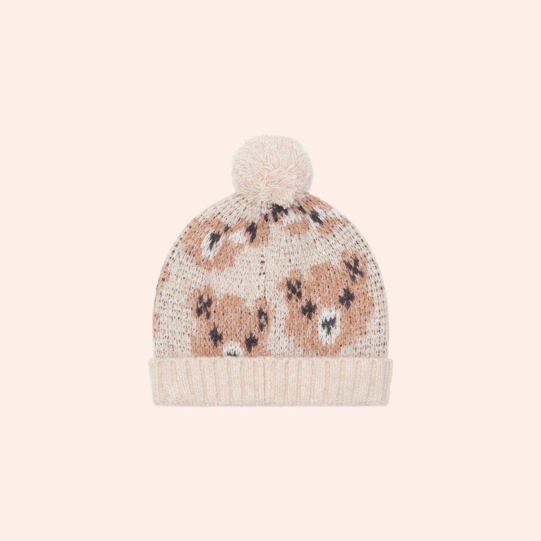 ECRU HUXBEAR KNIT BEANIE