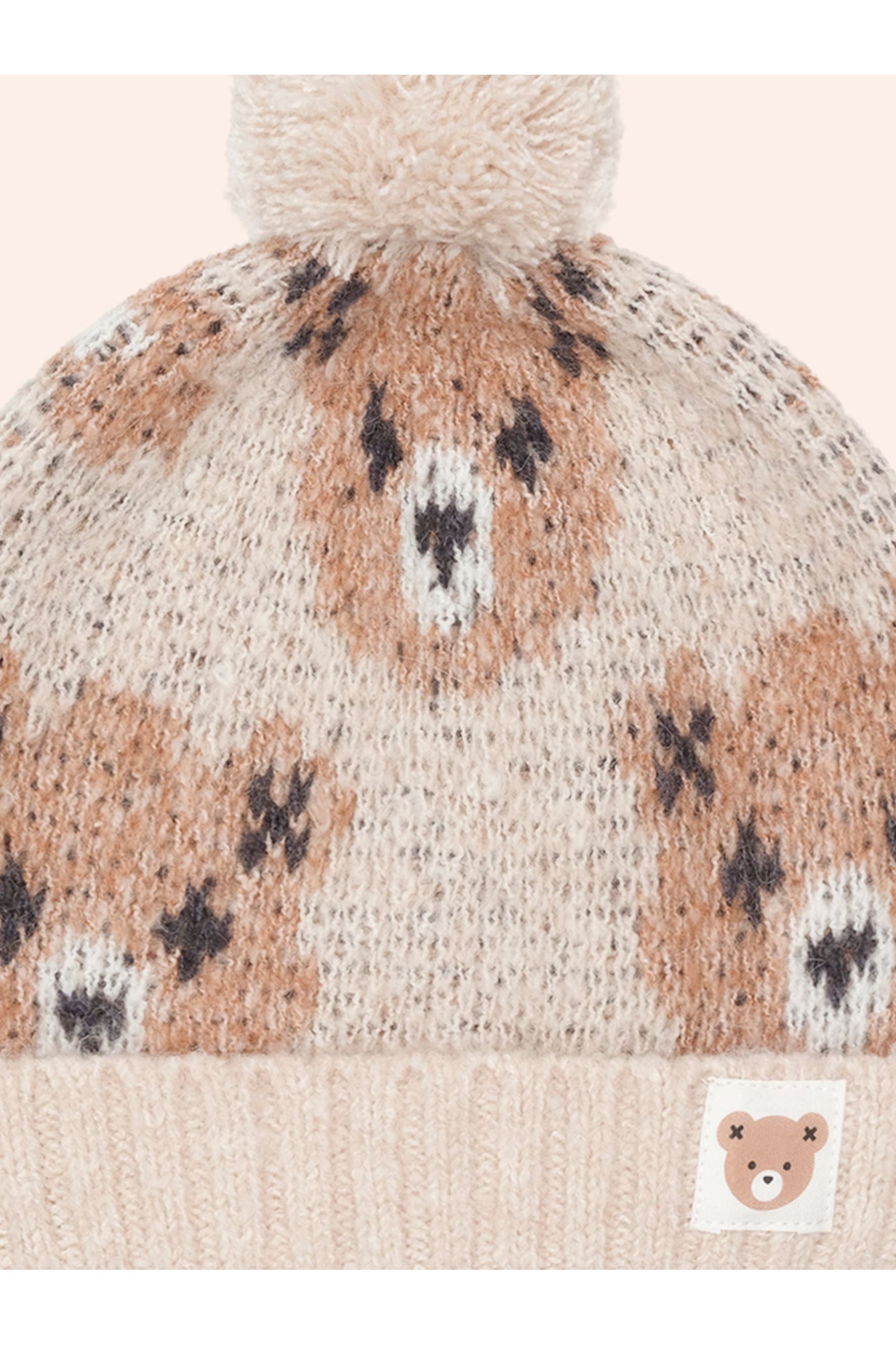ECRU HUXBEAR KNIT BEANIE